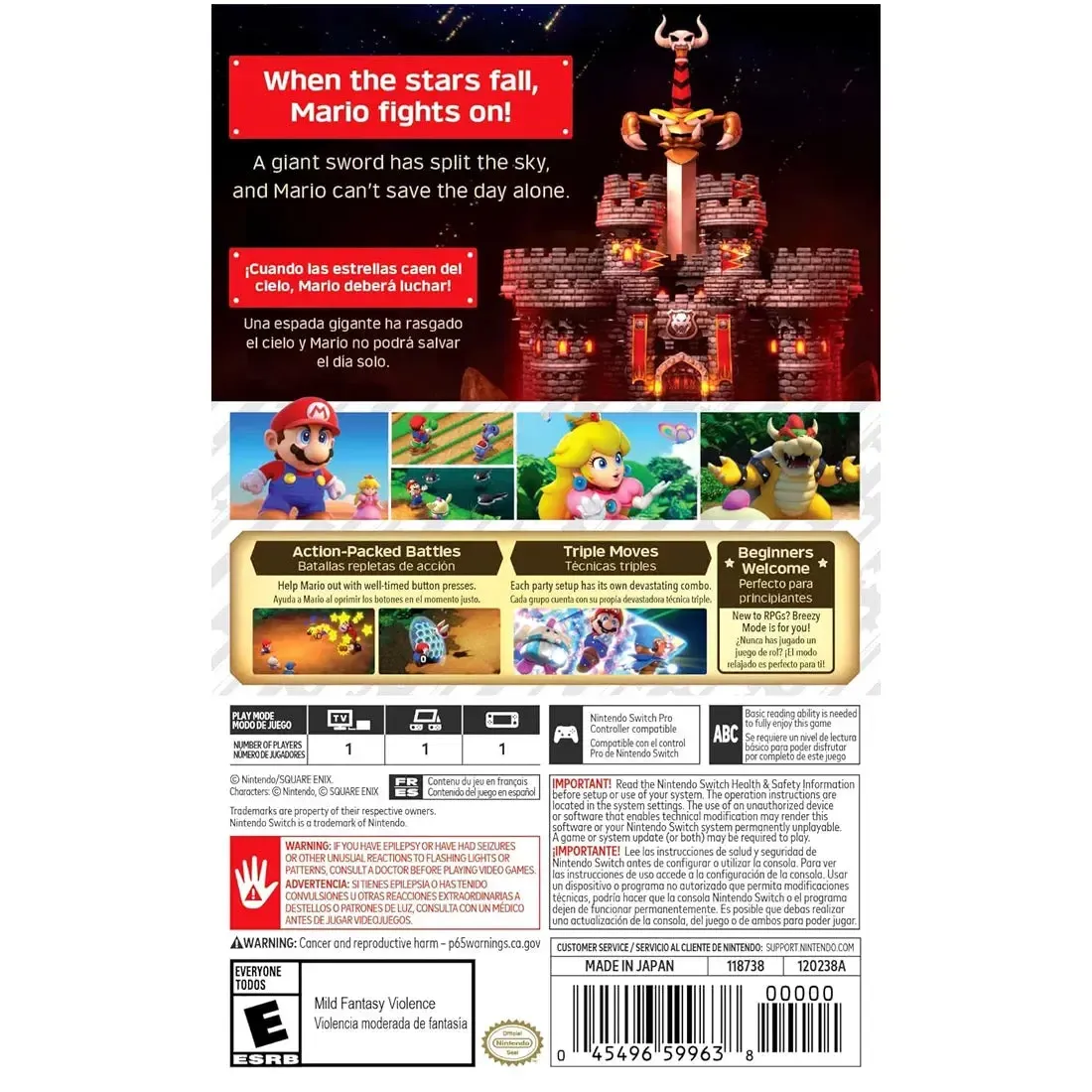 Super Mario RPG -  Turn-Based Role-Playing Video Game (1 Player, Ages 6+) - Nintendo Switch - Image 3