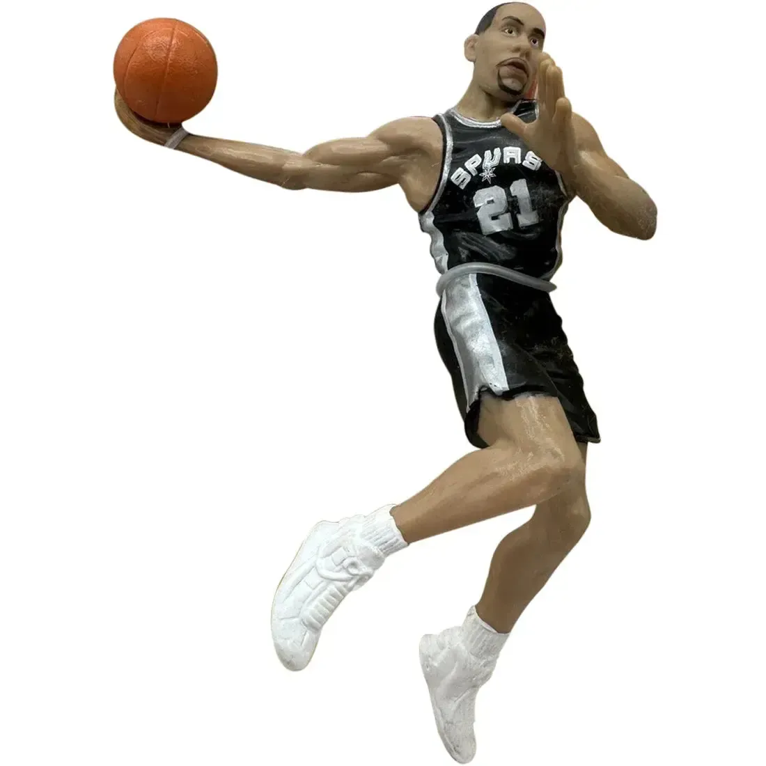 Super Stars [NBA: San Antonio Spurs] - 1998/1999 Season Tim Duncan Figure - Mattel - NBA Court Collection Series - Image 2