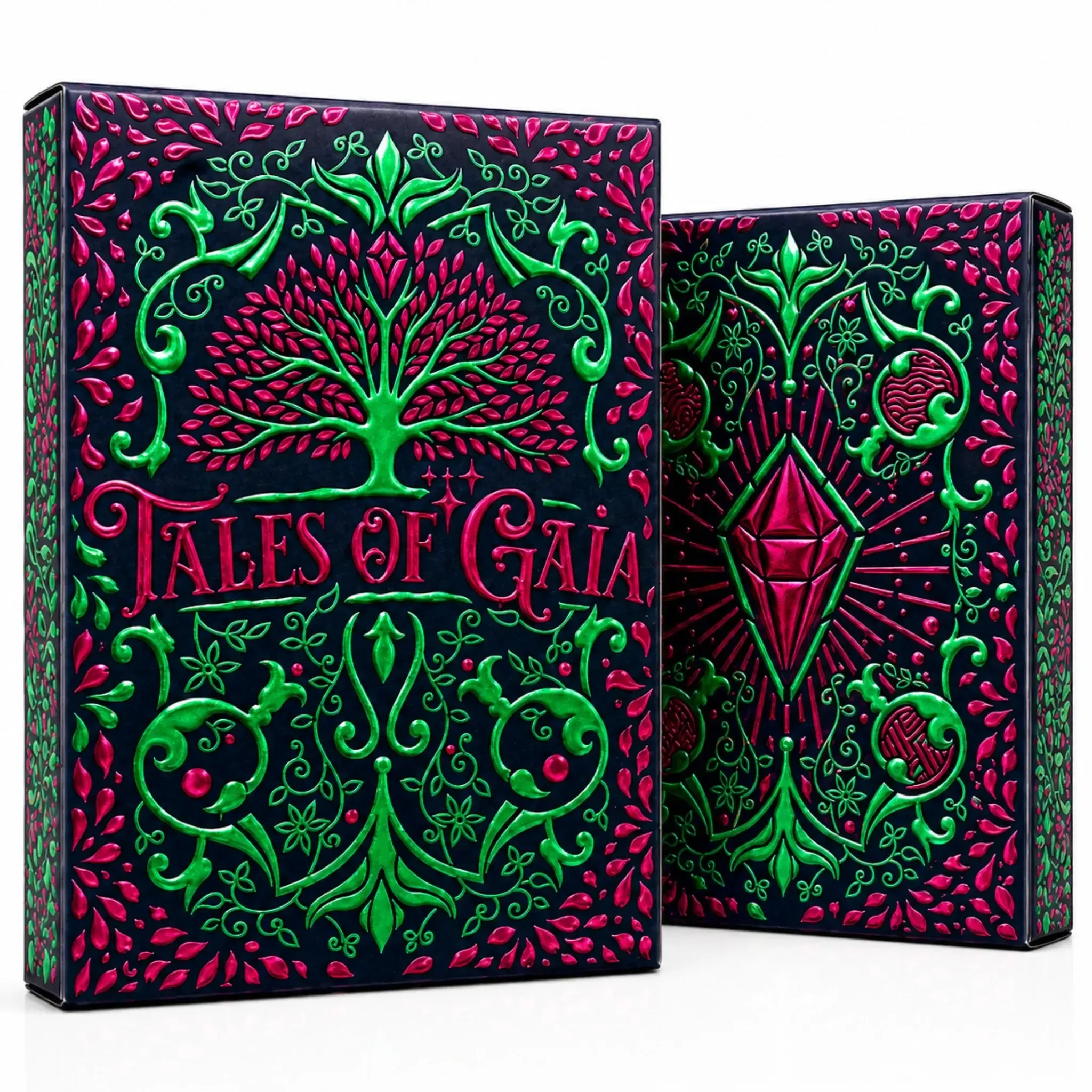 Tales of Gaia: Nightshade Edition - Premium Fantasy Elemental Playing Cards - Wonderland Workshop - KardecK Series