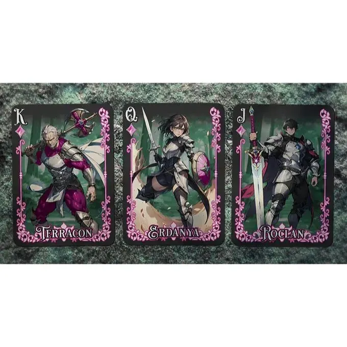 Tales of Gaia: Nightshade Edition - Premium Fantasy Elemental Playing Cards - Wonderland Workshop - KardecK Series - Image 15