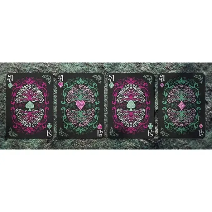 Tales of Gaia: Nightshade Edition - Premium Fantasy Elemental Playing Cards - Wonderland Workshop - KardecK Series - Image 2