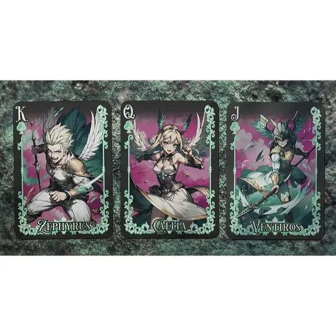 Tales of Gaia: Nightshade Edition - Premium Fantasy Elemental Playing Cards - Wonderland Workshop - KardecK Series - Image 6