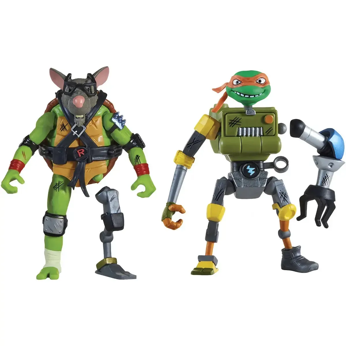 Tales Of The Teenage Mutant Ninja Turtles - Raphael & Metalhead Action Figure Set - Playmates Toys - Mutations: Mix 'N Match Series - Image 4