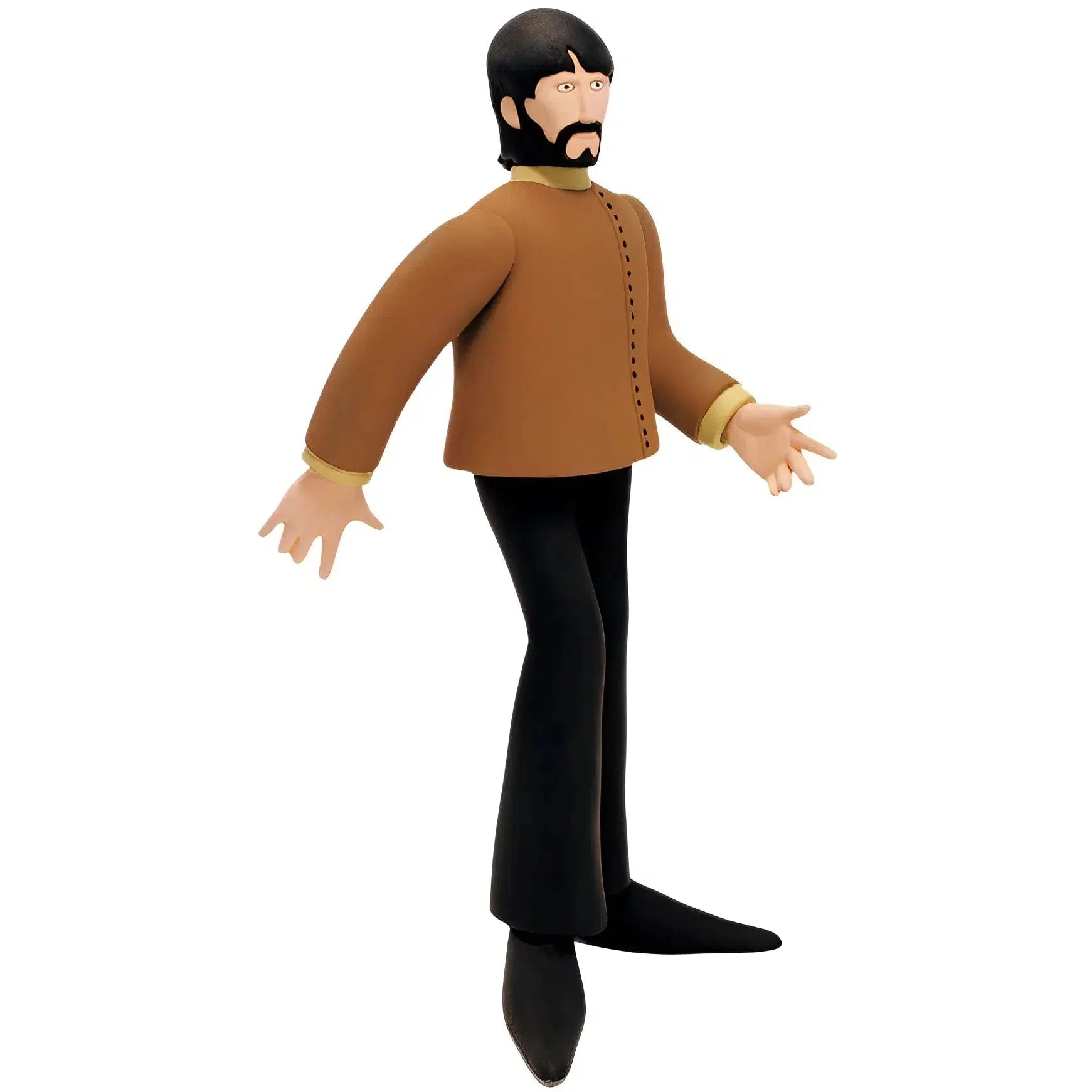 The Beatles - George Harrison with Yellow Submarine Action Figure (7.5") - McFarlane Toys - Series 1 (1999) - Image 2