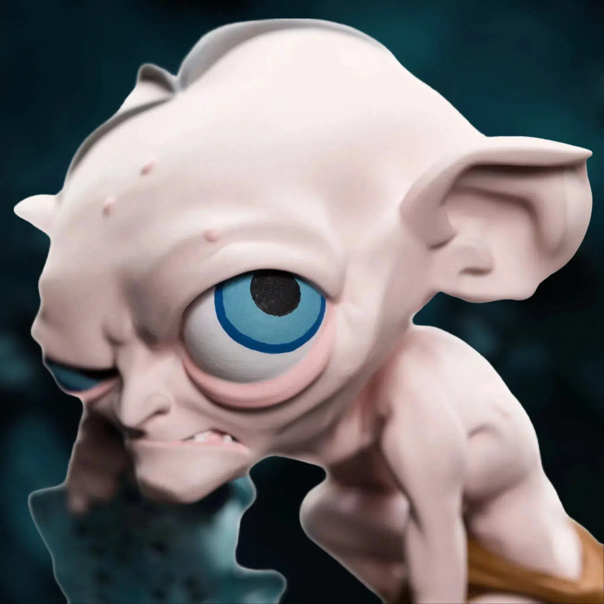 The Lord of the Rings - Gollum with Fish Figure - Weta Workshop - Mini Epics Series - Image 13