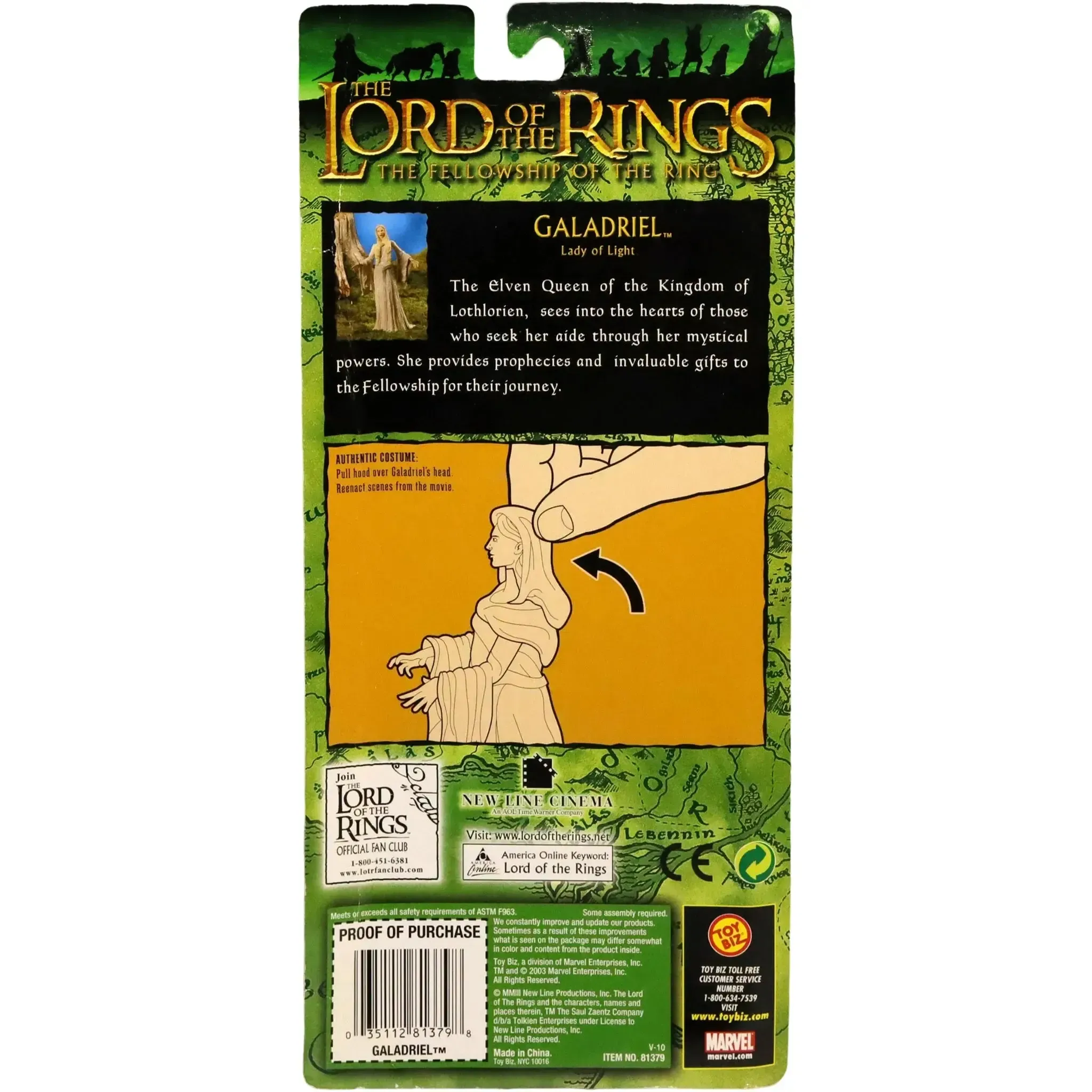 The Lord of the Rings [The Fellowship of the Ring] - Galadriel Lady of Light Action Figure (6.5") - Toy Biz - (2003) - Image 2