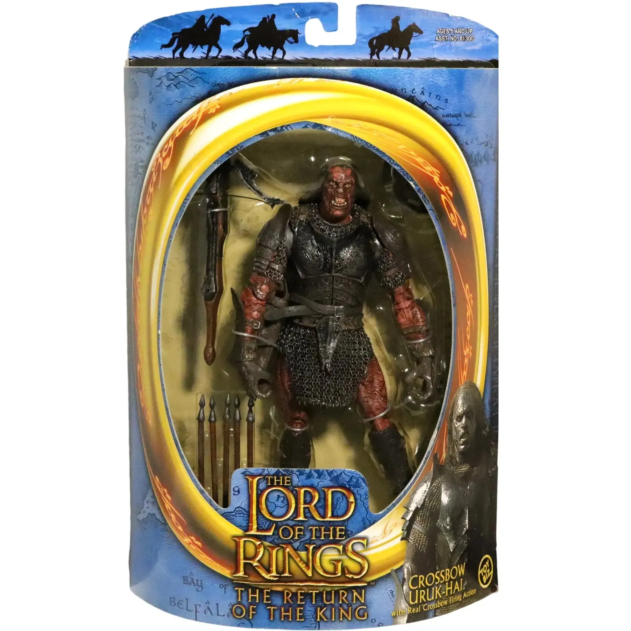 The Lord of the Rings [The Return of the King] - Crossbow Uruk-Hai Action Figure (7.75", Real Crossbow Firing Action) - Toy Biz - (2003)