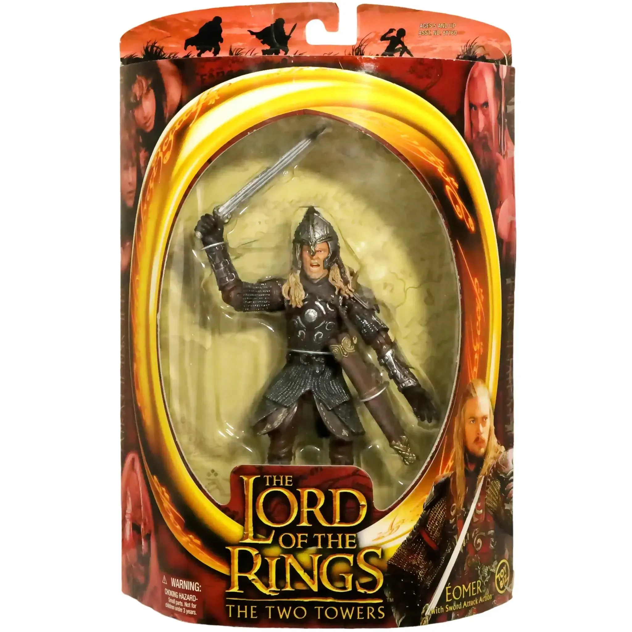 The Lord of the Rings: The Two Towers - Éomer with Sword Attack Action Figure (6.5") - Toy Biz - (2002)