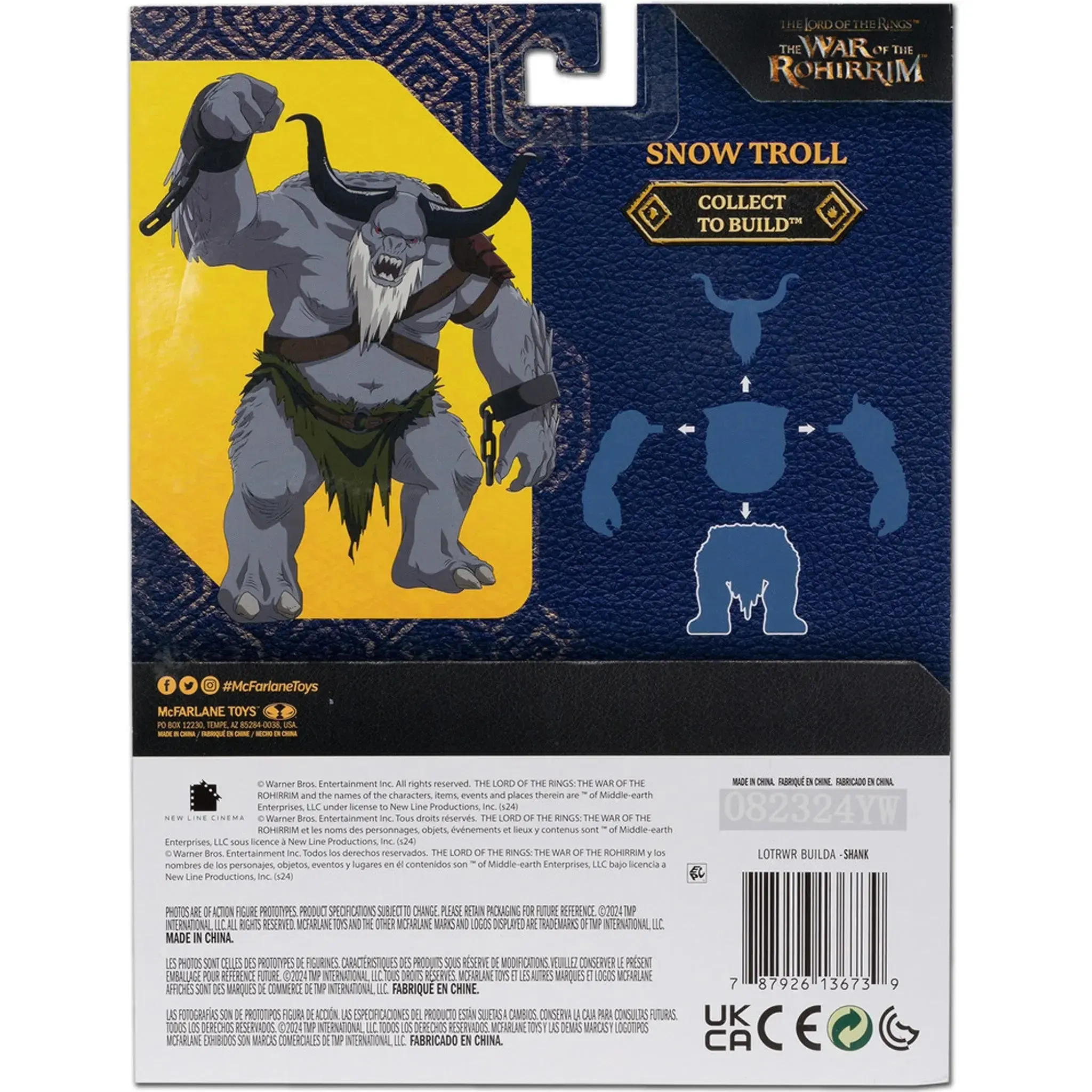 The Lord of the Rings: The War of the Rohirrim - Shank Action Figure (3.75") - McFarlane Toys - Build-A Figure [Snow Troll] - (2024) - Image 3