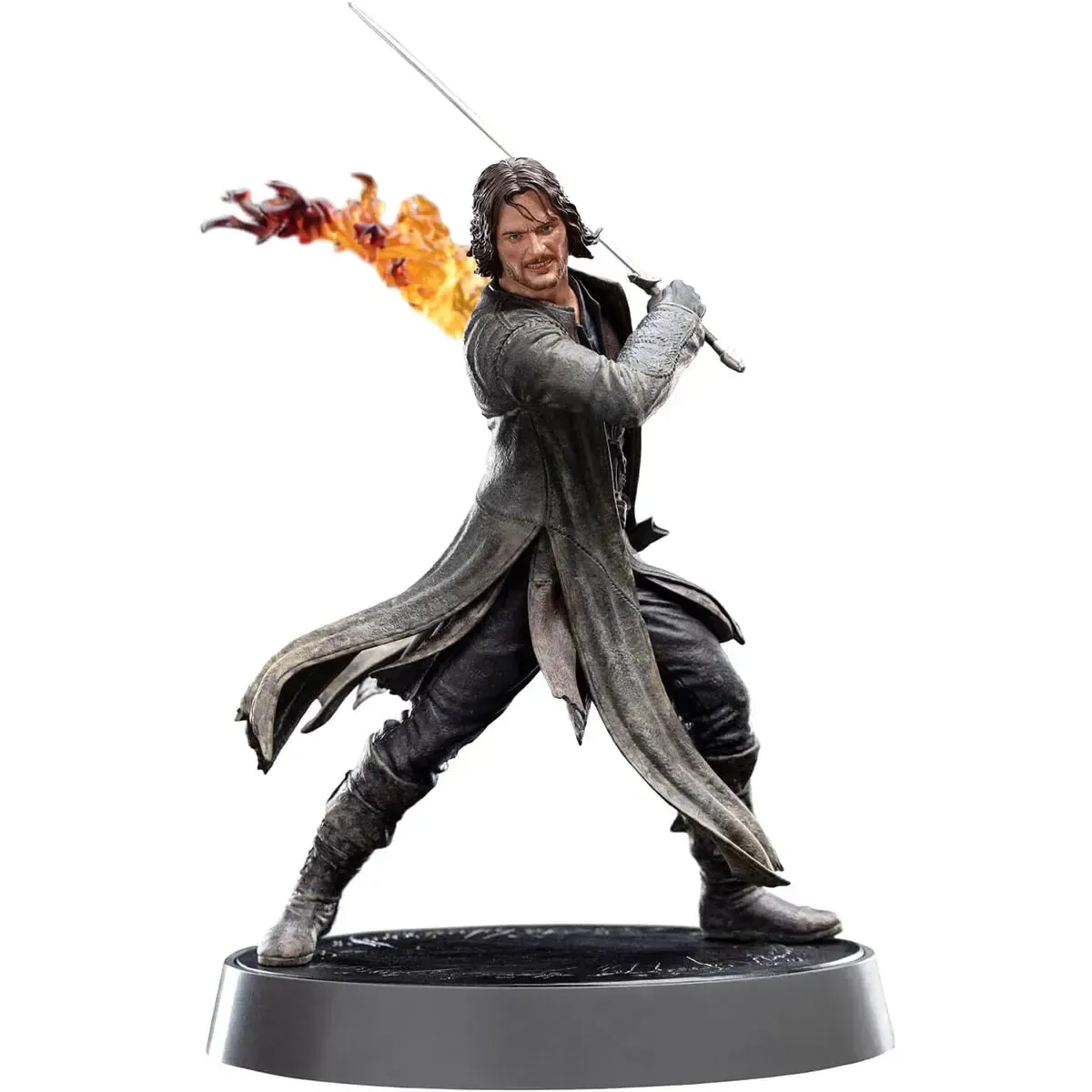 The Lord of the Rings - Weathertop Battle Aragorn with Sword and Torch Statue Figure (11") - Weta Workshop - Figures of Fandom Series - Image 4