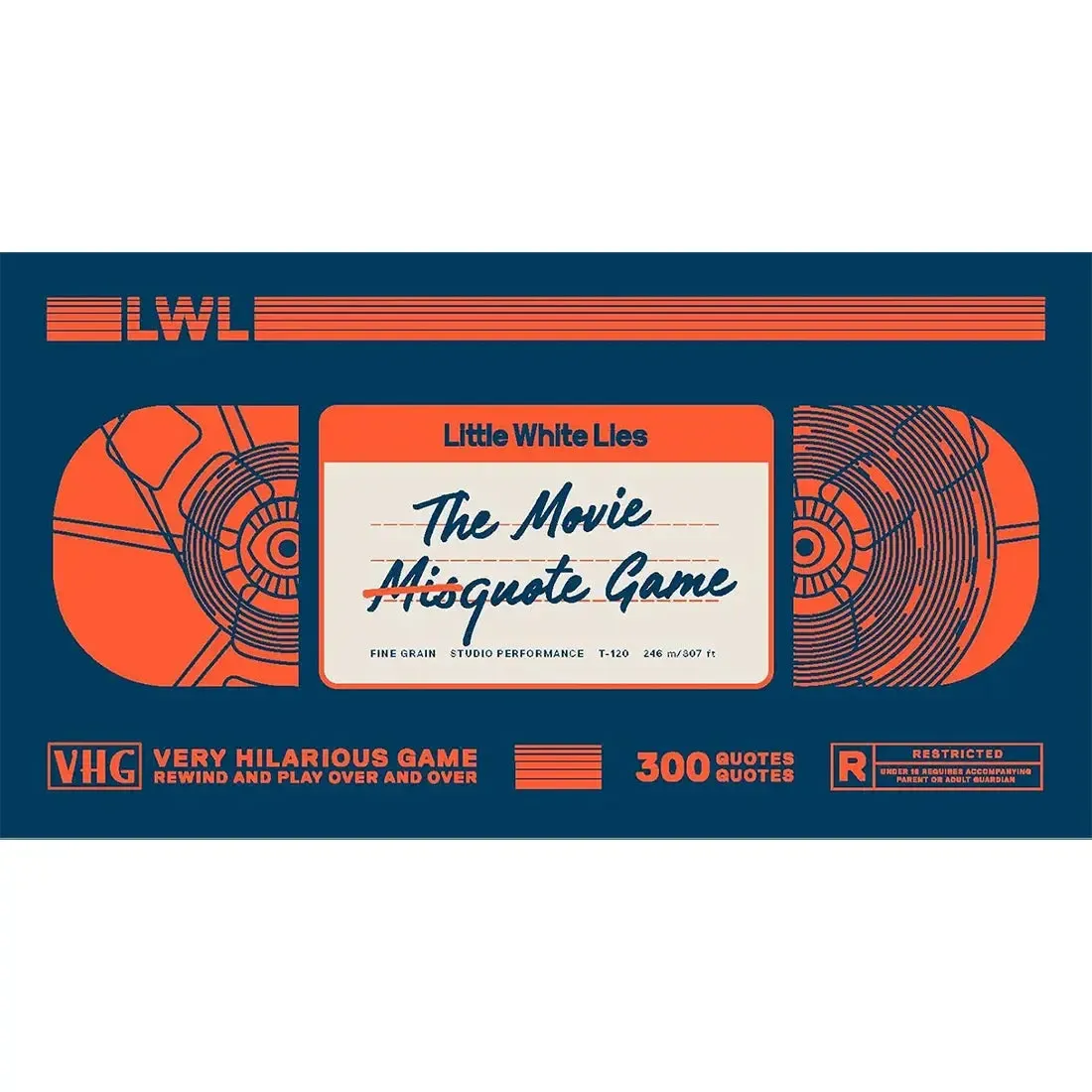The Movie Misquote Game - Party Movies Card Game for Family, and Adults (2+ Players, Ages 16+) - Little White Lies