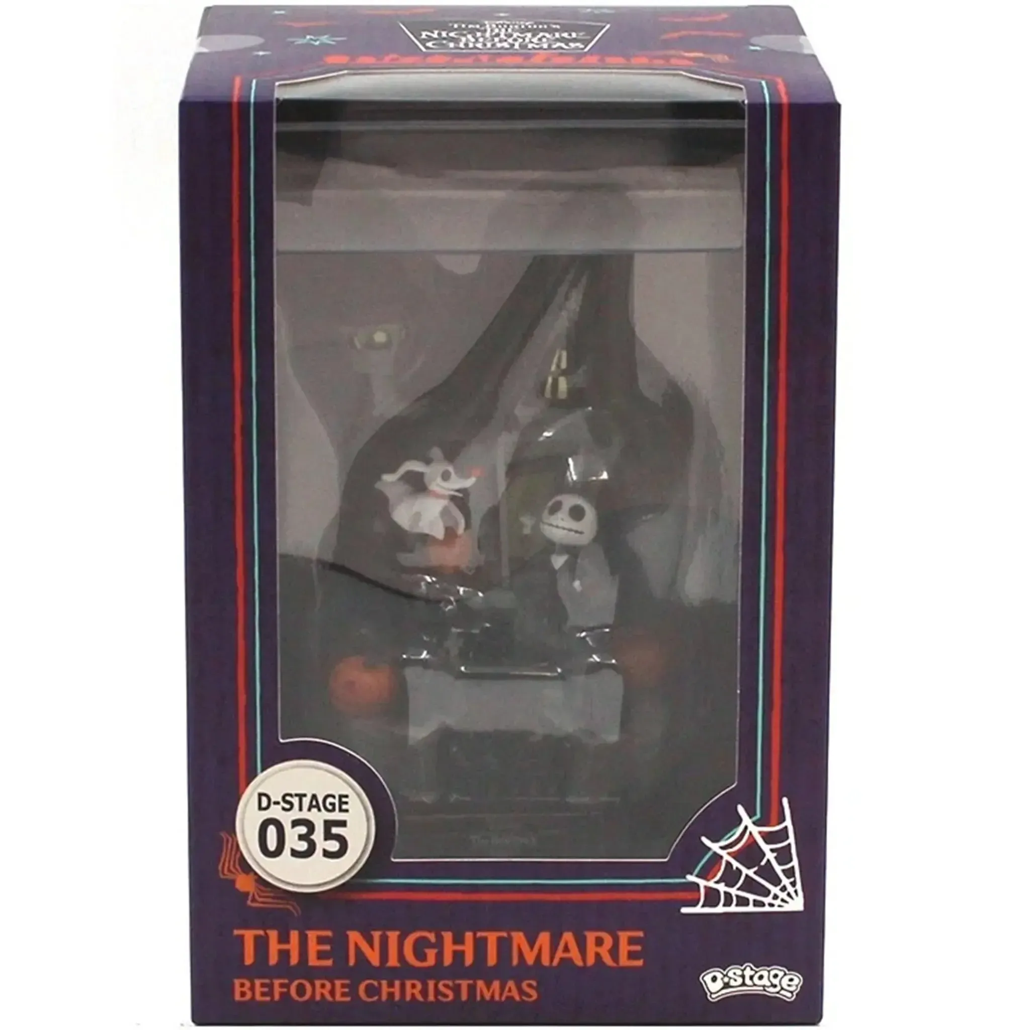 The Nightmare Before Christmas - Jack Skellington with Zero Haunted House Diorama Statue Figure (6") - Beast Kingdom - D-Stage Series (DS-035)