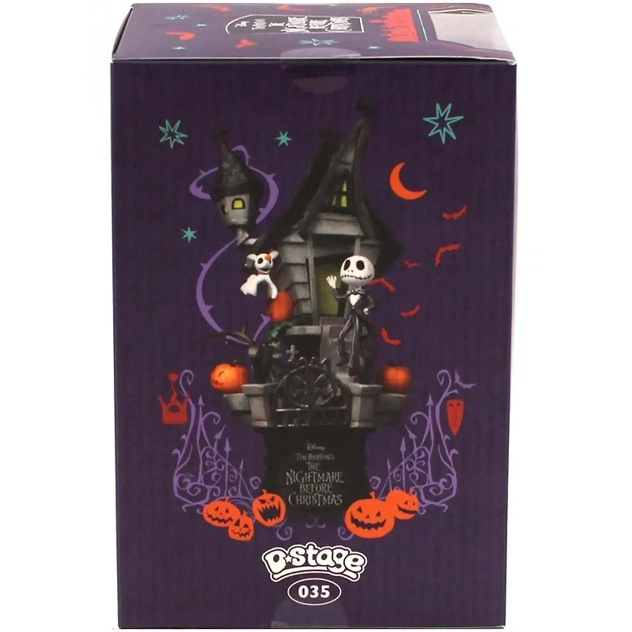 The Nightmare Before Christmas - Jack Skellington with Zero Haunted House Diorama Statue Figure (6") - Beast Kingdom - D-Stage Series (DS-035) - Image 3