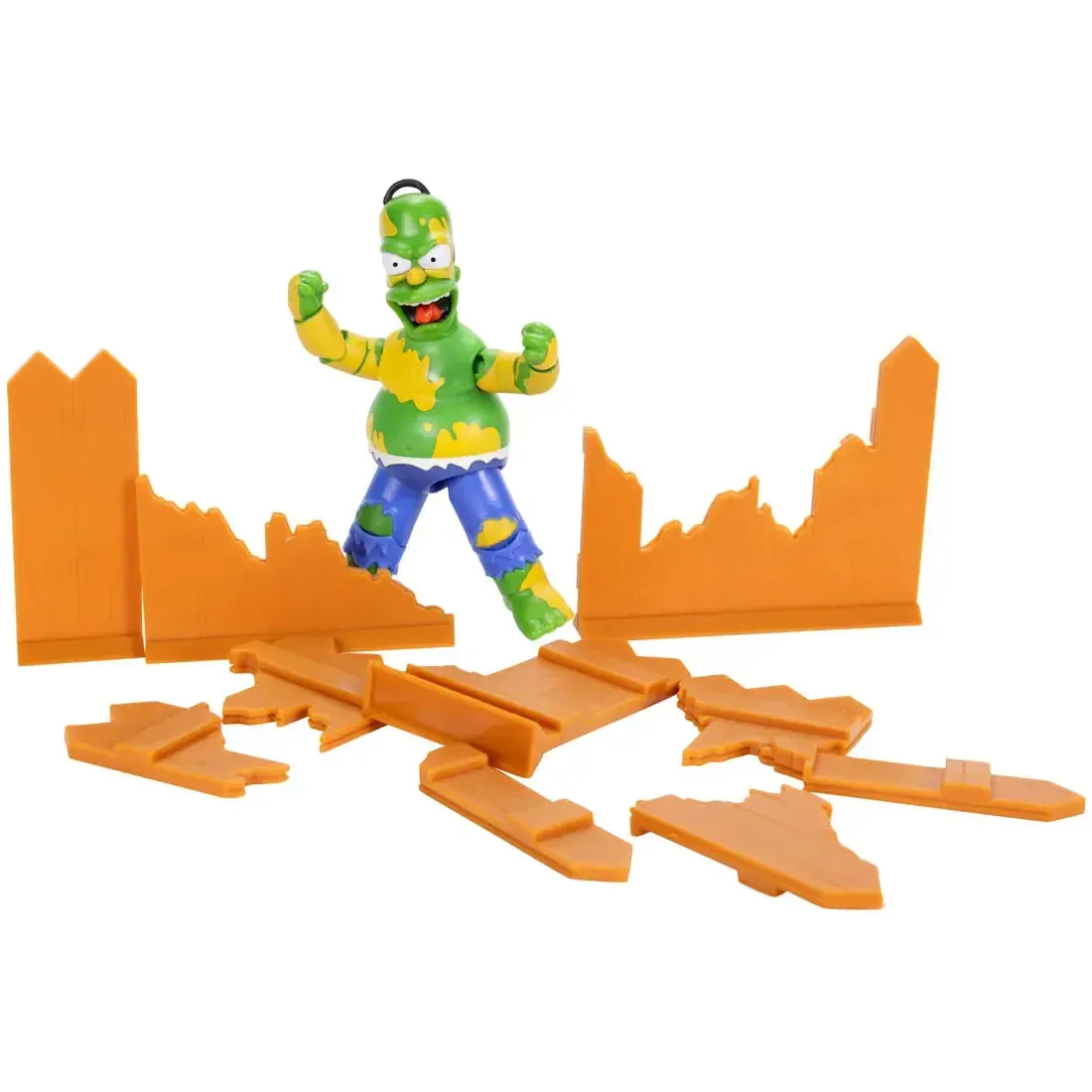 The Simpsons [I Am Furious (Yellow)] - Furious Green Paint Hulk Homer Action Figure (5") - Jakks Pacific - Image 3