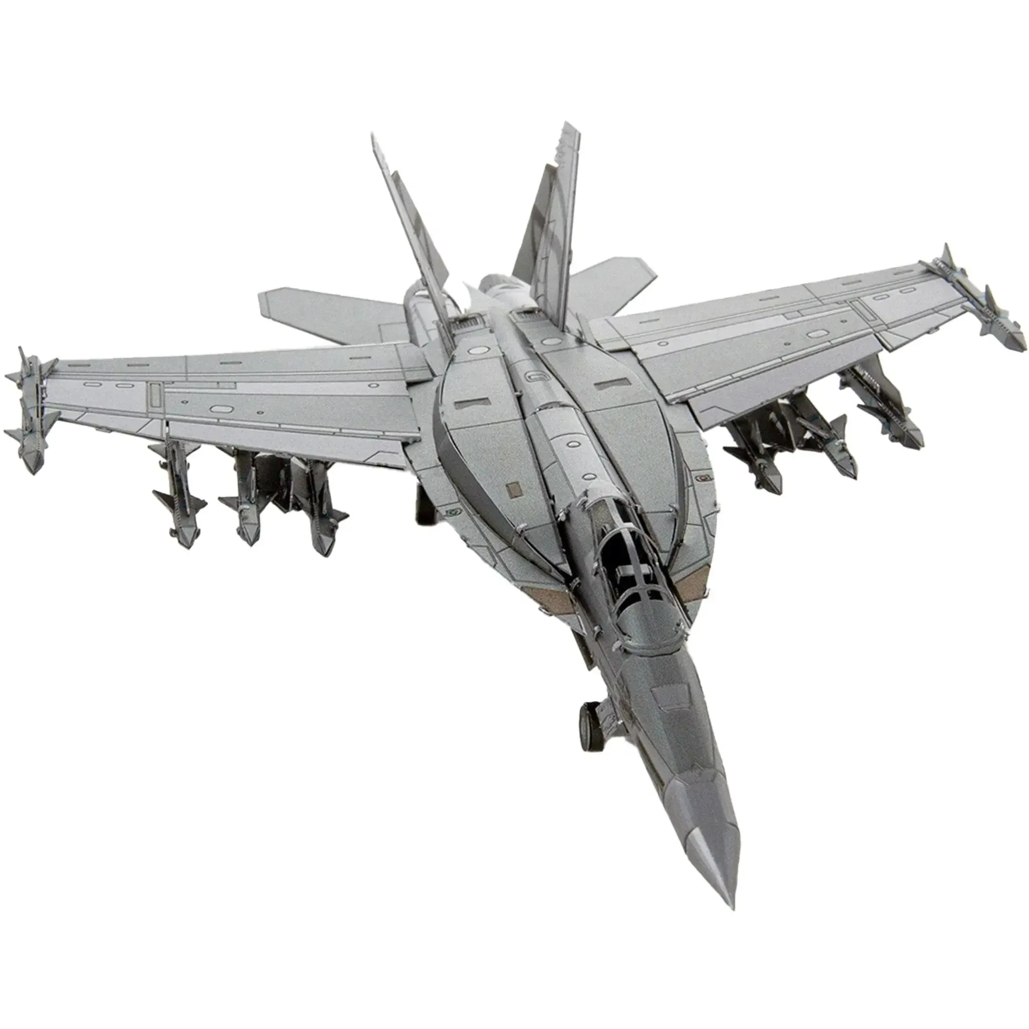 The United States Navy - Boeing F/A-18 Super Hornet Military Plane 3D Figure Model Kit (1:117 Scale, Steel, Hard Difficulty) - Fascinations - Metal Earth Series - (2023) - Image 6