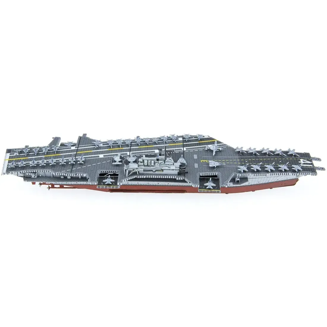The United States Navy - USS Midway Aircraft Carrier Ship Figure Model Kit (1:1410 Scale, Steel, Challenging Difficulty) - Fascinations - Metal Earth Premium Series - Image 2
