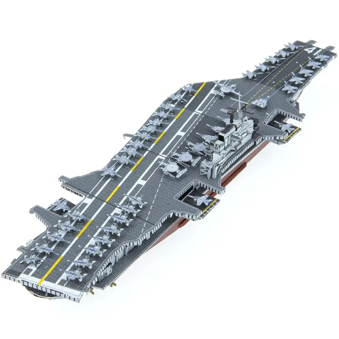 The United States Navy - USS Midway Aircraft Carrier Ship Figure Model Kit (1:1410 Scale, Steel, Challenging Difficulty) - Fascinations - Metal Earth Premium Series - Image 6