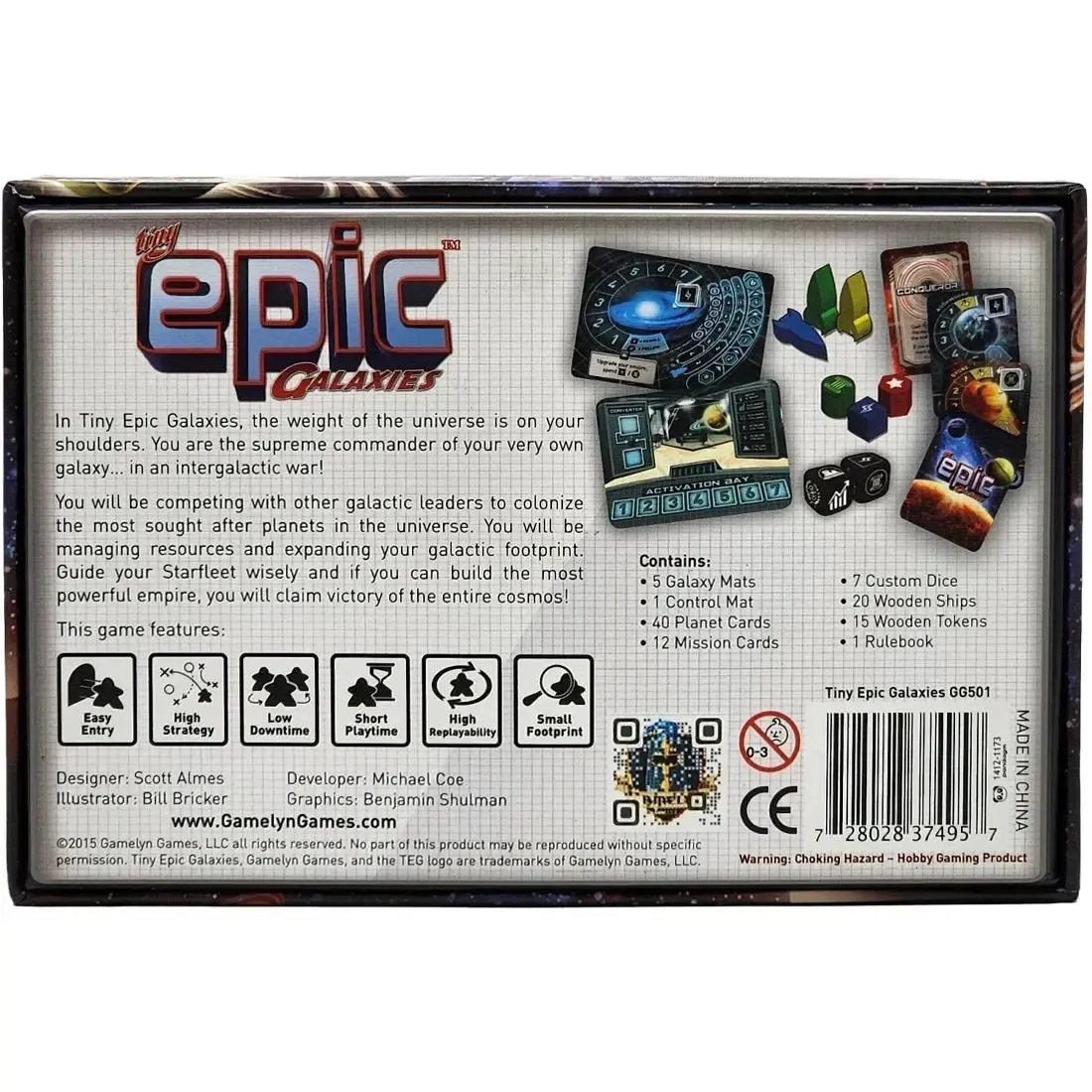 Tiny Epic Galaxies - Dice-Based Science Fiction Board Game for Family, and Adults (1-5 Players, Ages 14+) - Gamelyn Games - Image 3