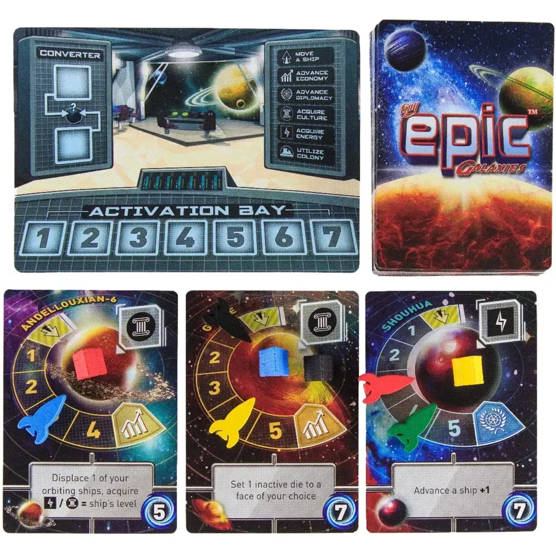Tiny Epic Galaxies - Dice-Based Science Fiction Board Game for Family, and Adults (1-5 Players, Ages 14+) - Gamelyn Games - Image 6
