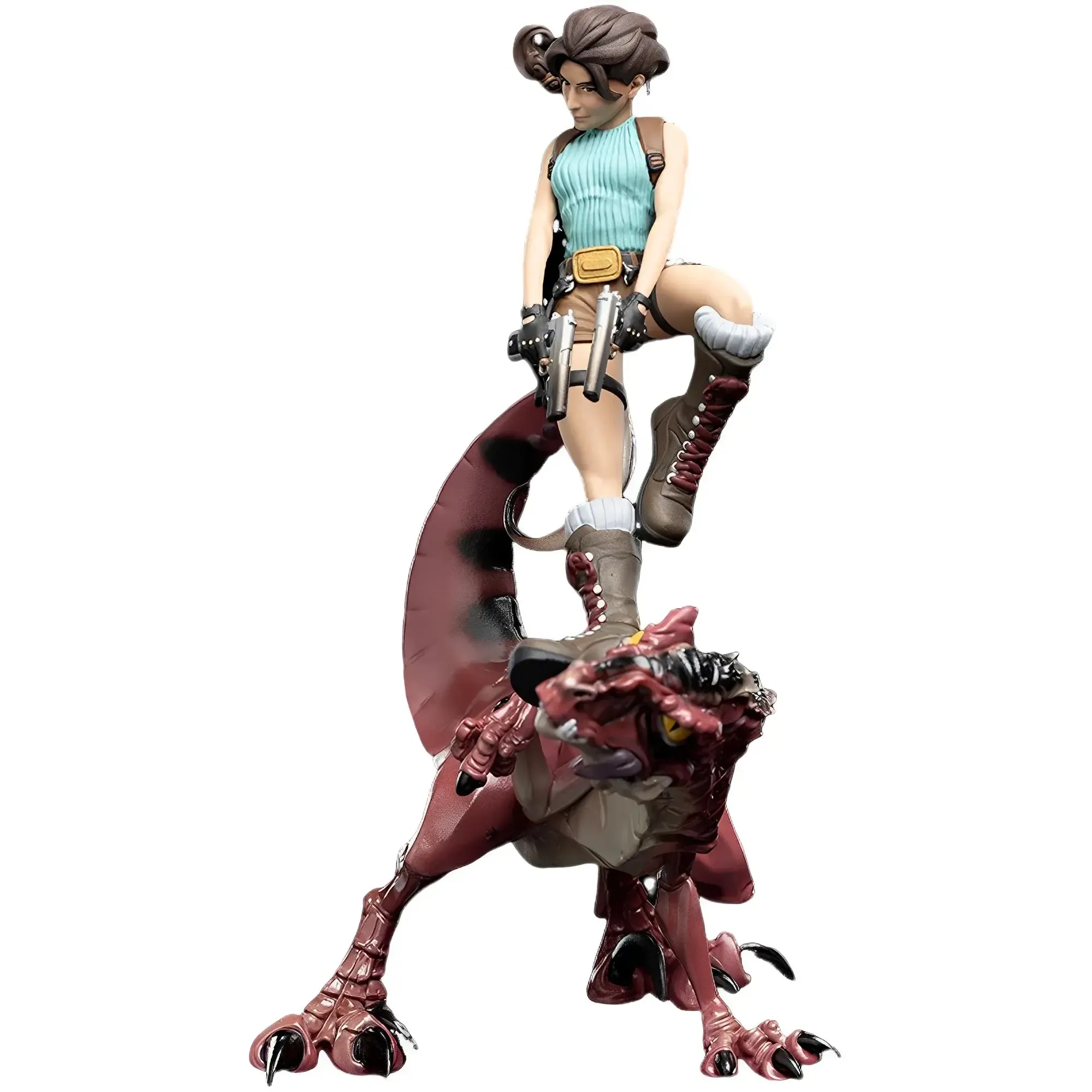 Tomb Raider: Anniversary - Lara Croft vs Raptor Statue Figure (9.1") - Weta Workshop - Mini Epics Series (2)