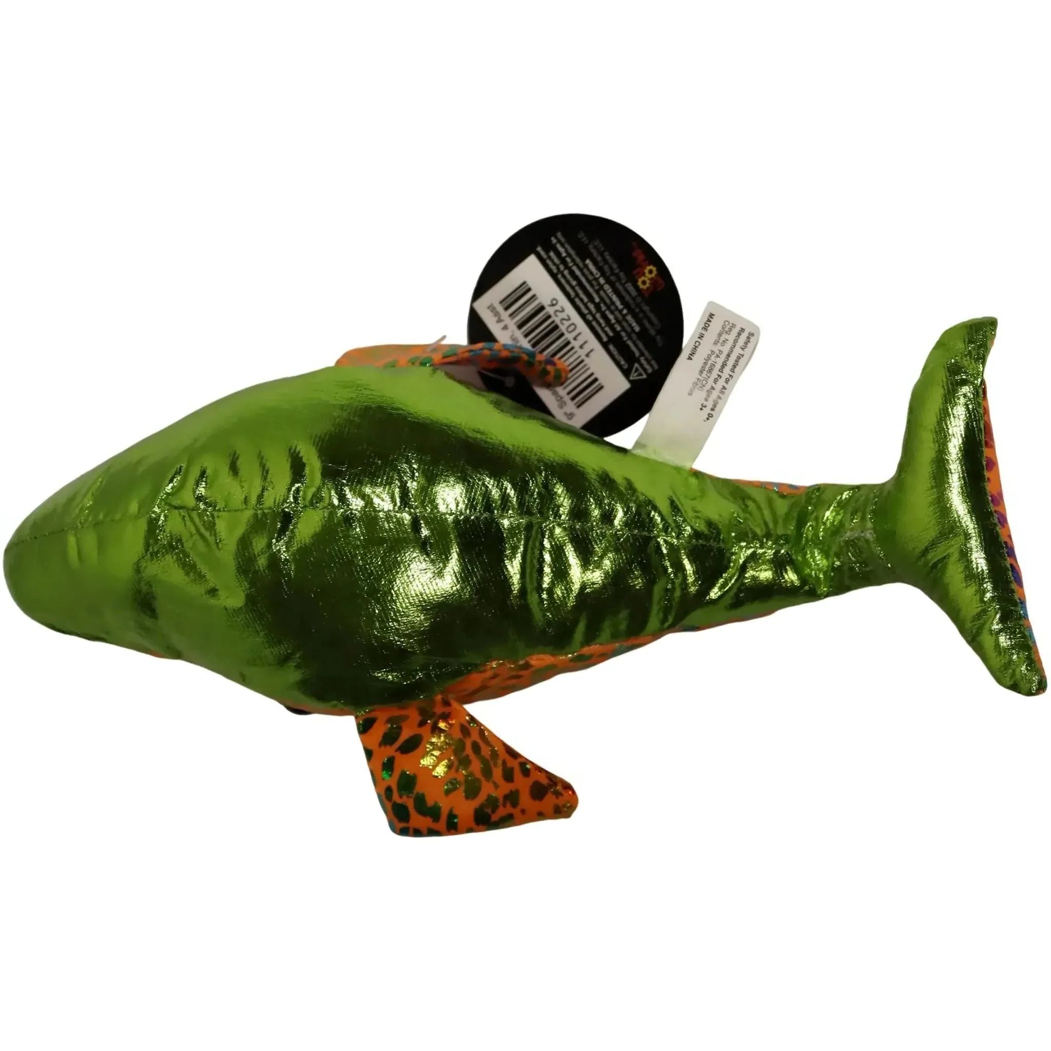 Toy Works - Yellow & Orange Sparkling Dolphin Plush (9") - Toy Works - (2022) - Image 2
