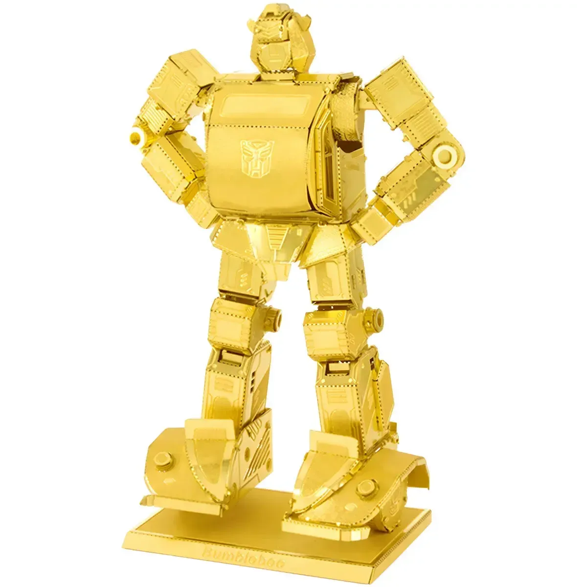 Transformers: Generations - Gold Bumblebee Figure Model Kit (Deluxe Edition, Steel, Expert Difficulty) - Fascinations - Metal Earth Series - Image 2