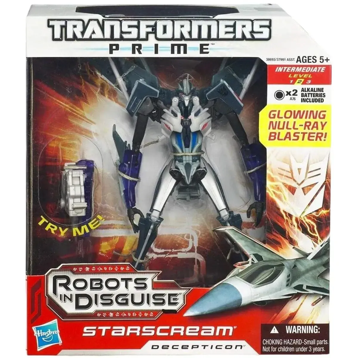 Transformers Prime: Robot In Disguise - Starscream Decepticon Action Figure (8") - Hasbro