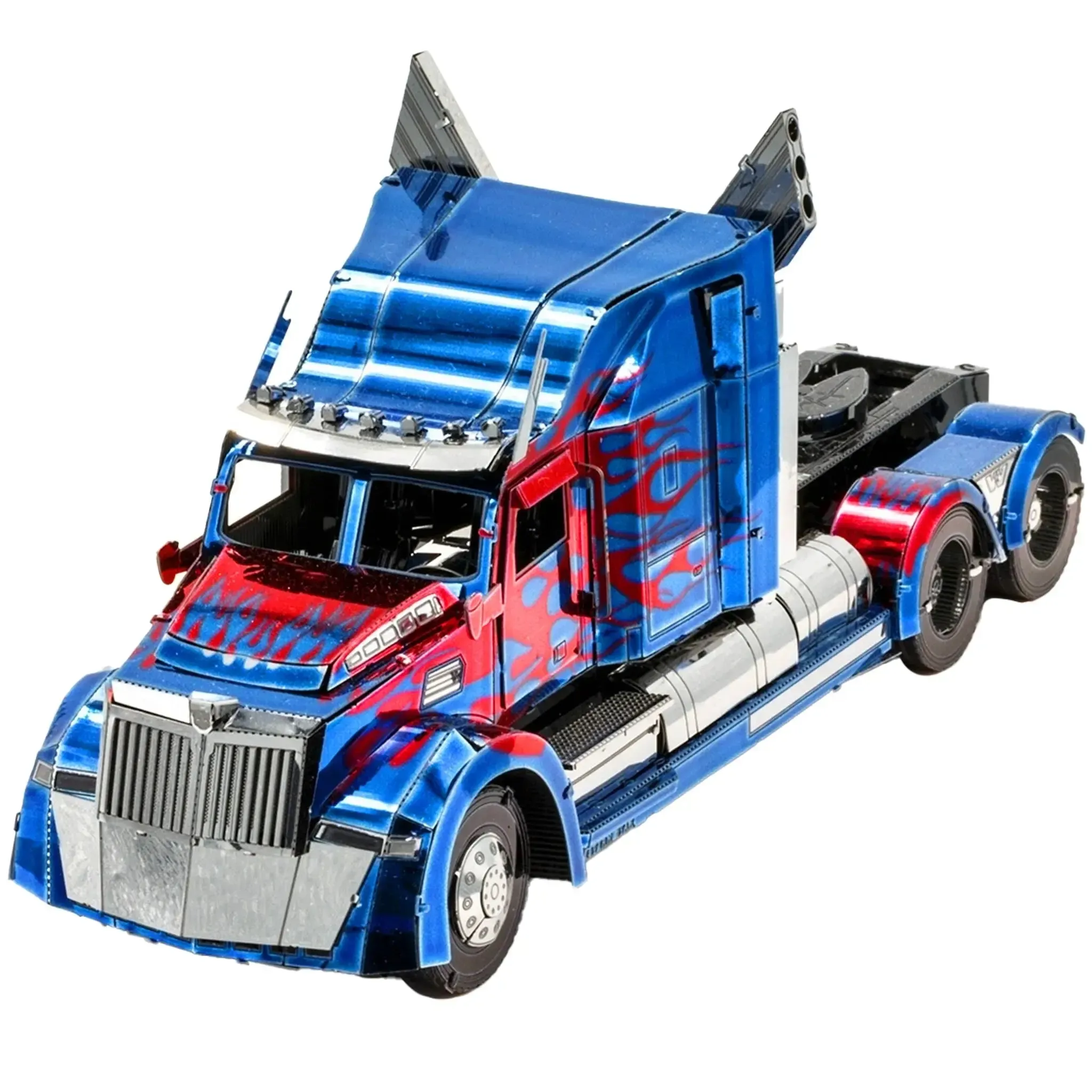 Transformers: The Last Knight - Optimus Prime Western Star 5700 Truck 3D Vehicle Model Kit (Steel, Moderate Difficulty) - Fascinations - Metal Earth Iconx Premium Series - (2020) - Image 2
