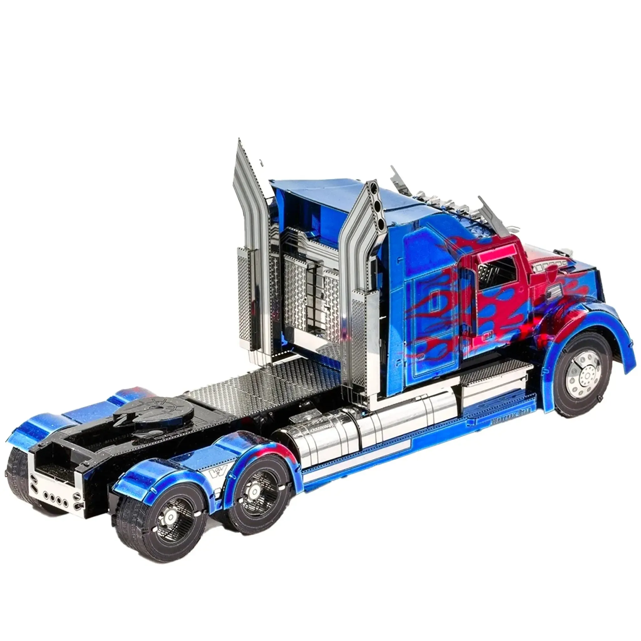 Transformers: The Last Knight - Optimus Prime Western Star 5700 Truck 3D Vehicle Model Kit (Steel, Moderate Difficulty) - Fascinations - Metal Earth Iconx Premium Series - (2020) - Image 6