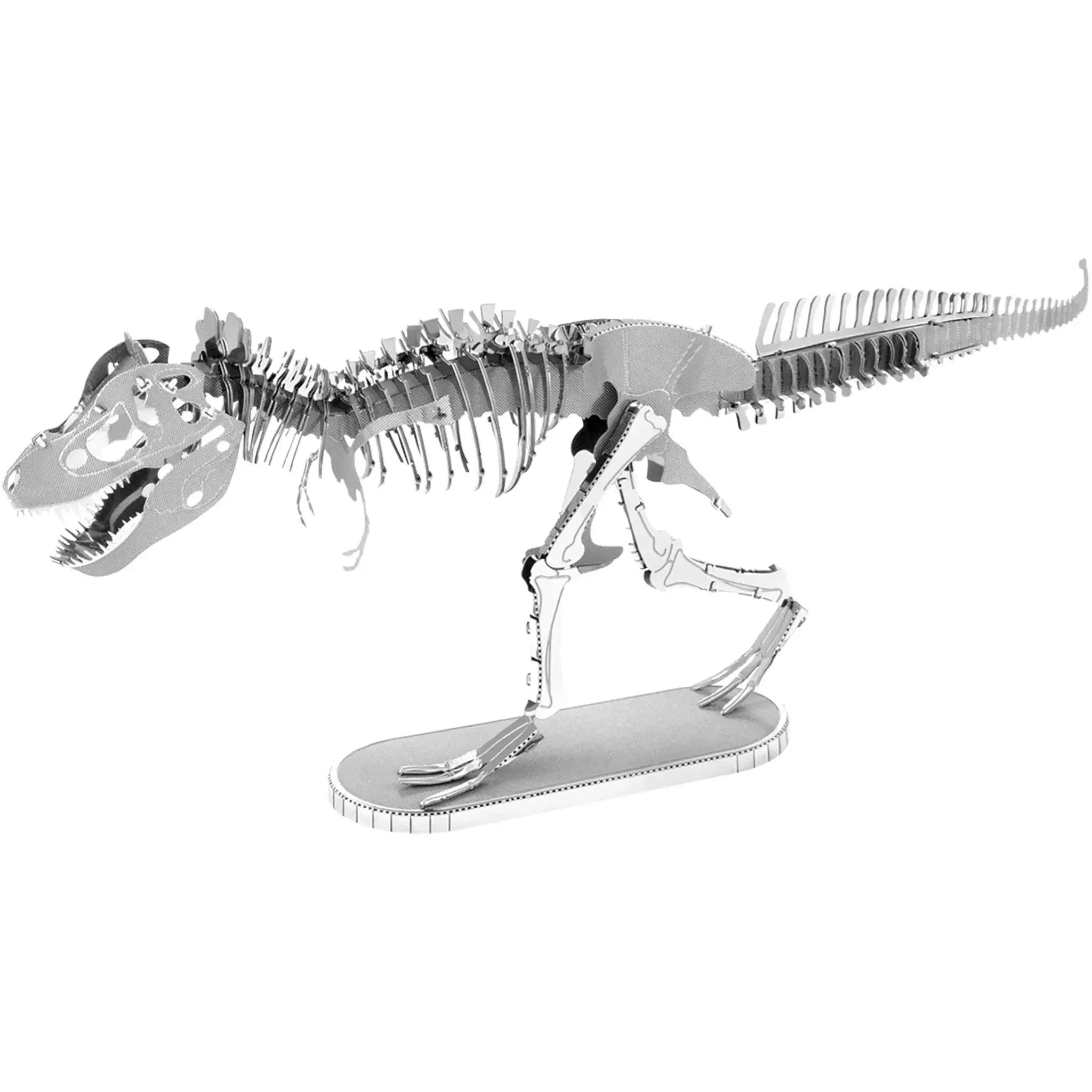 Tyrannosaurus Rex Skeleton Dinosaur 3D Figure Model Kit (Steel, Moderate Difficulty) - Fascinations - Metal Earth Series - (2023) - Image 2