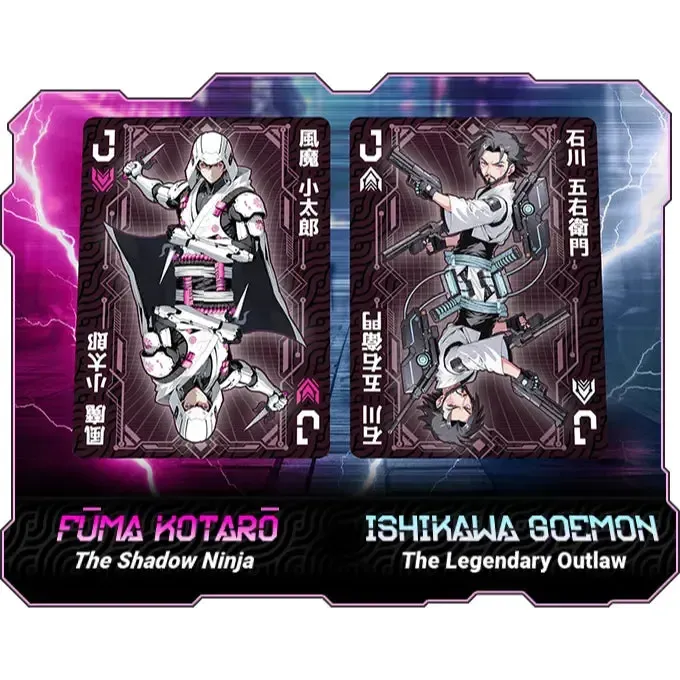 UKIYO 2099: YAMI Edition - Premium Cyberpunk Japanese Playing Cards - Wonderland Workshop - KardecK Series - Image 15