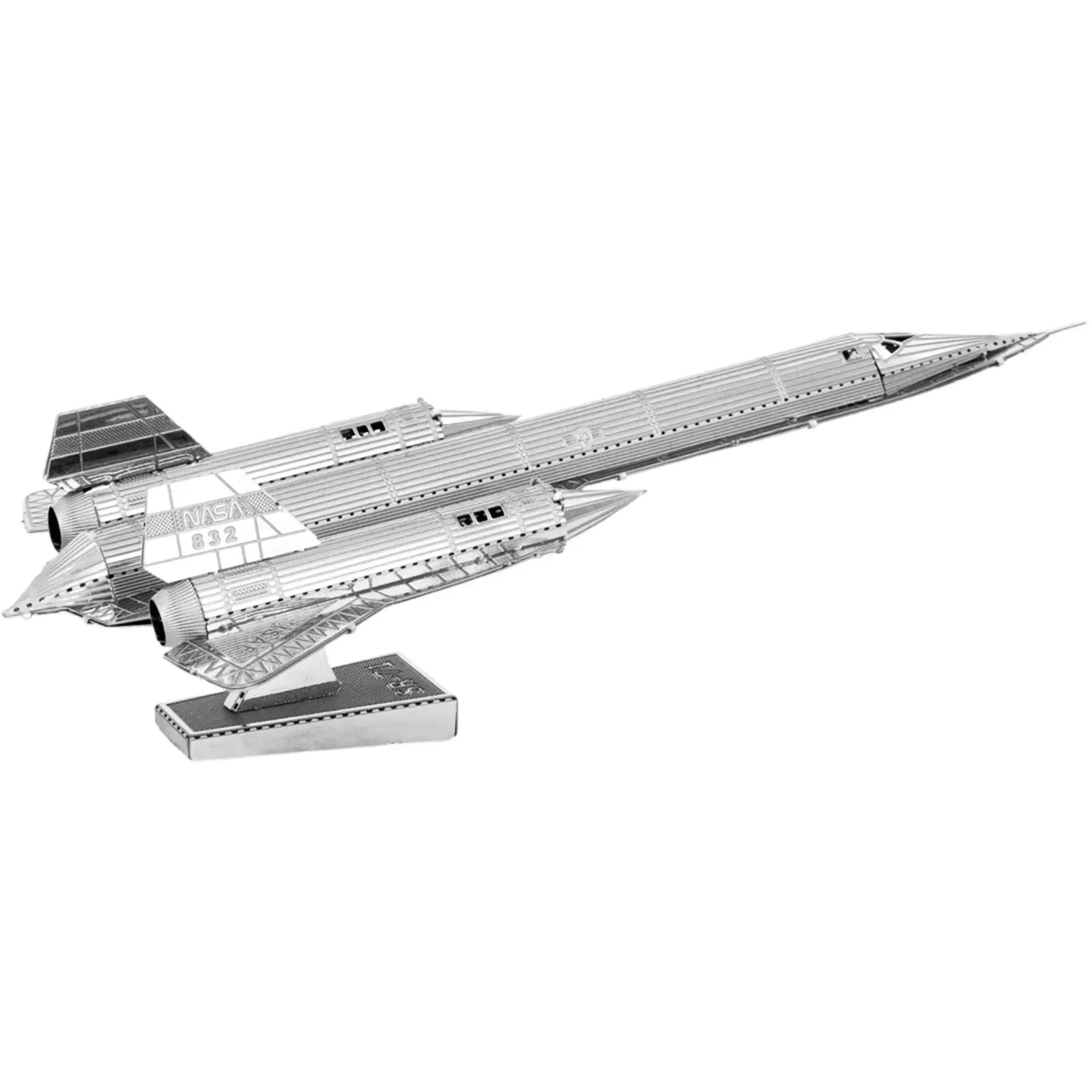 United States Air Force - Lockheed Martin SR-71 Blackbird Reconnaissance Aircraft Figure Model Kit (1:324 Scale, Steel, Moderate Difficulty) - Fascinations - Metal Earth Series - (2024) - Image 6