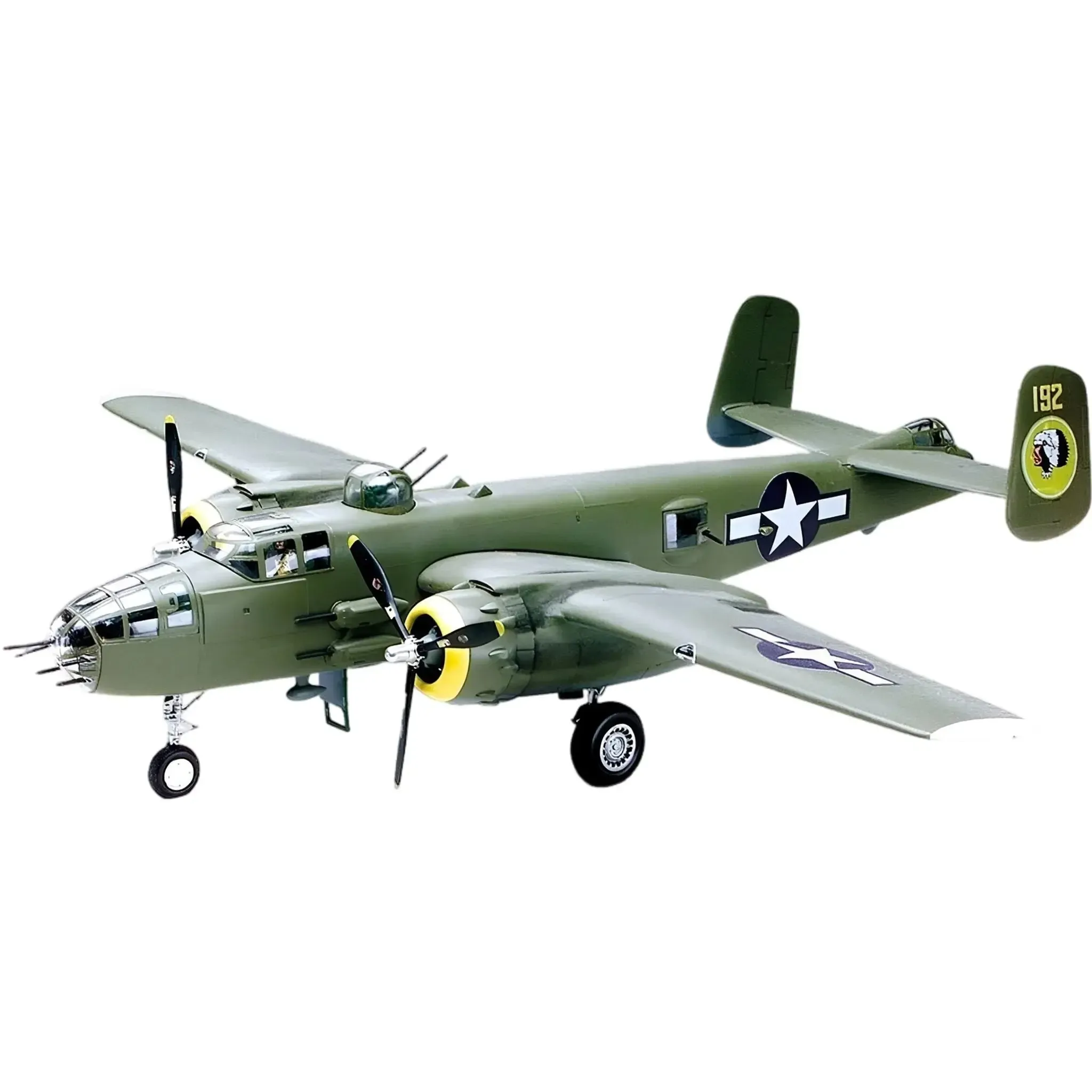 United States Army Air Forces - B-25J Mitchell Military Plane Model Kit (1:48 Scale, Unpainted, Plastic) - Revell - Monogram - Image 2