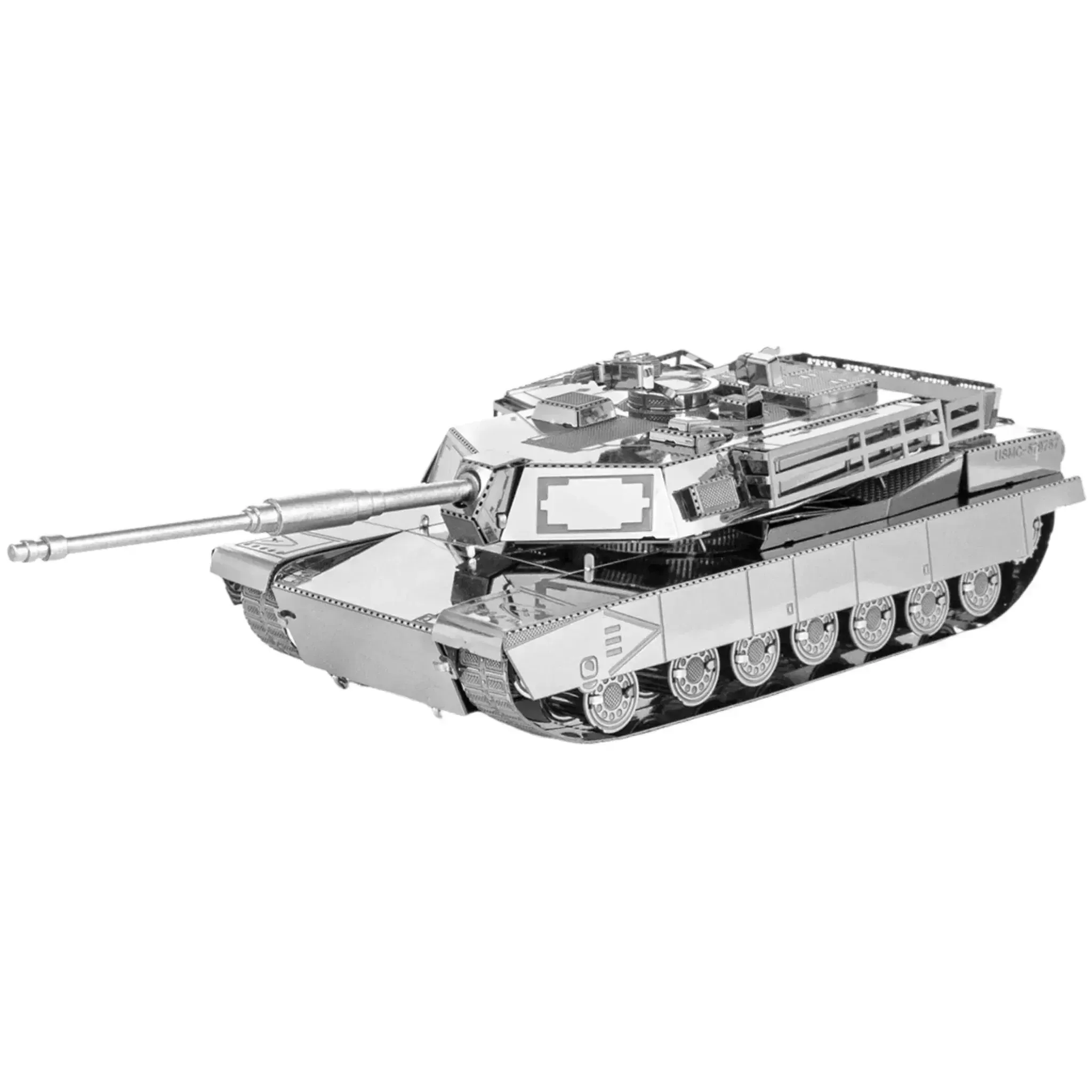 United States Army - M1 Abrams Tank Military Vehicle Figure Model Kit (Steel, Moderate Difficulty) - Fascinations - Metal Earth Series - (2022) - Image 8
