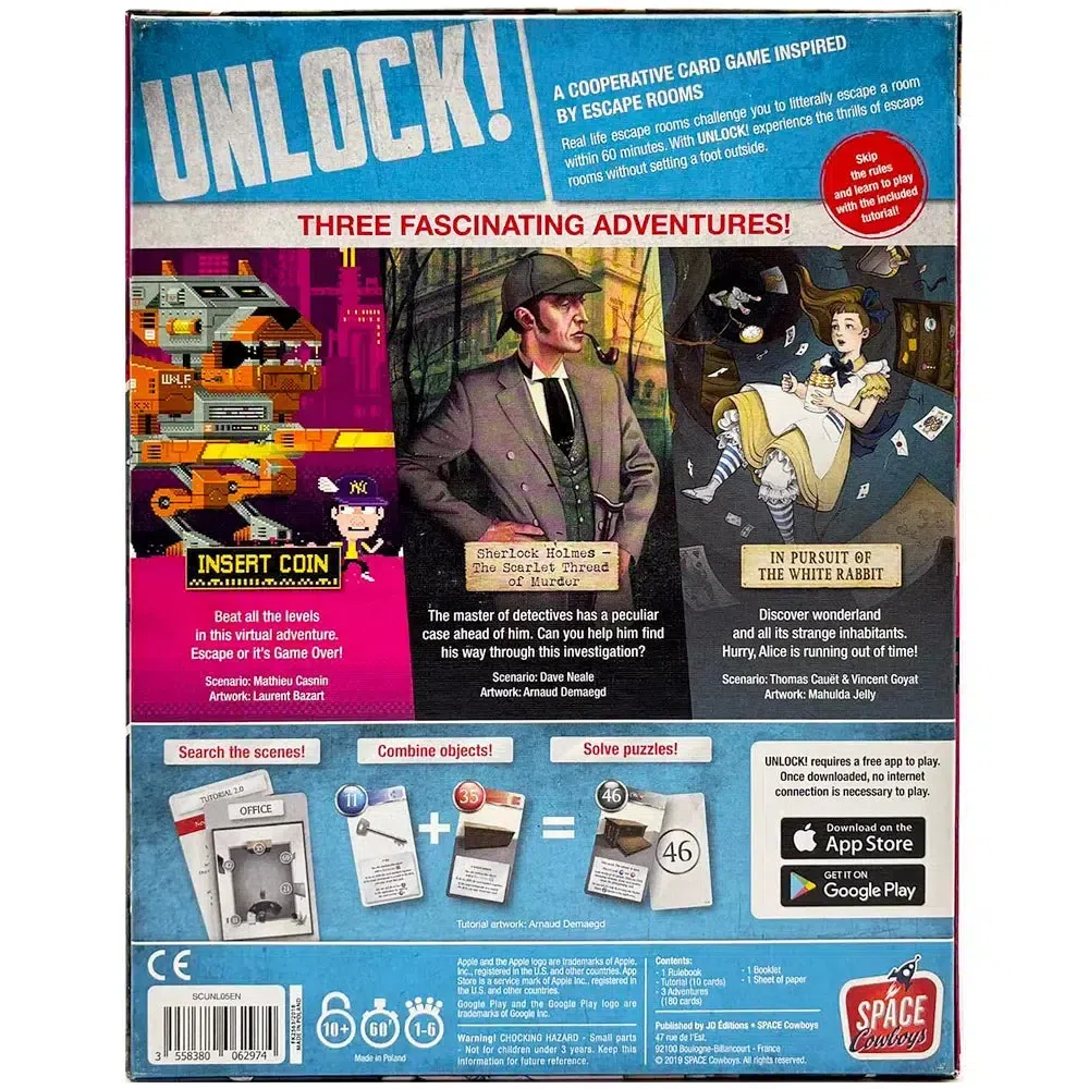 Unlock! Heroic Adventures - Cooperative Escape Room Board Game for Family, and Adults (1-6 Players, Ages 10+) - Space Cowboys - Image 3