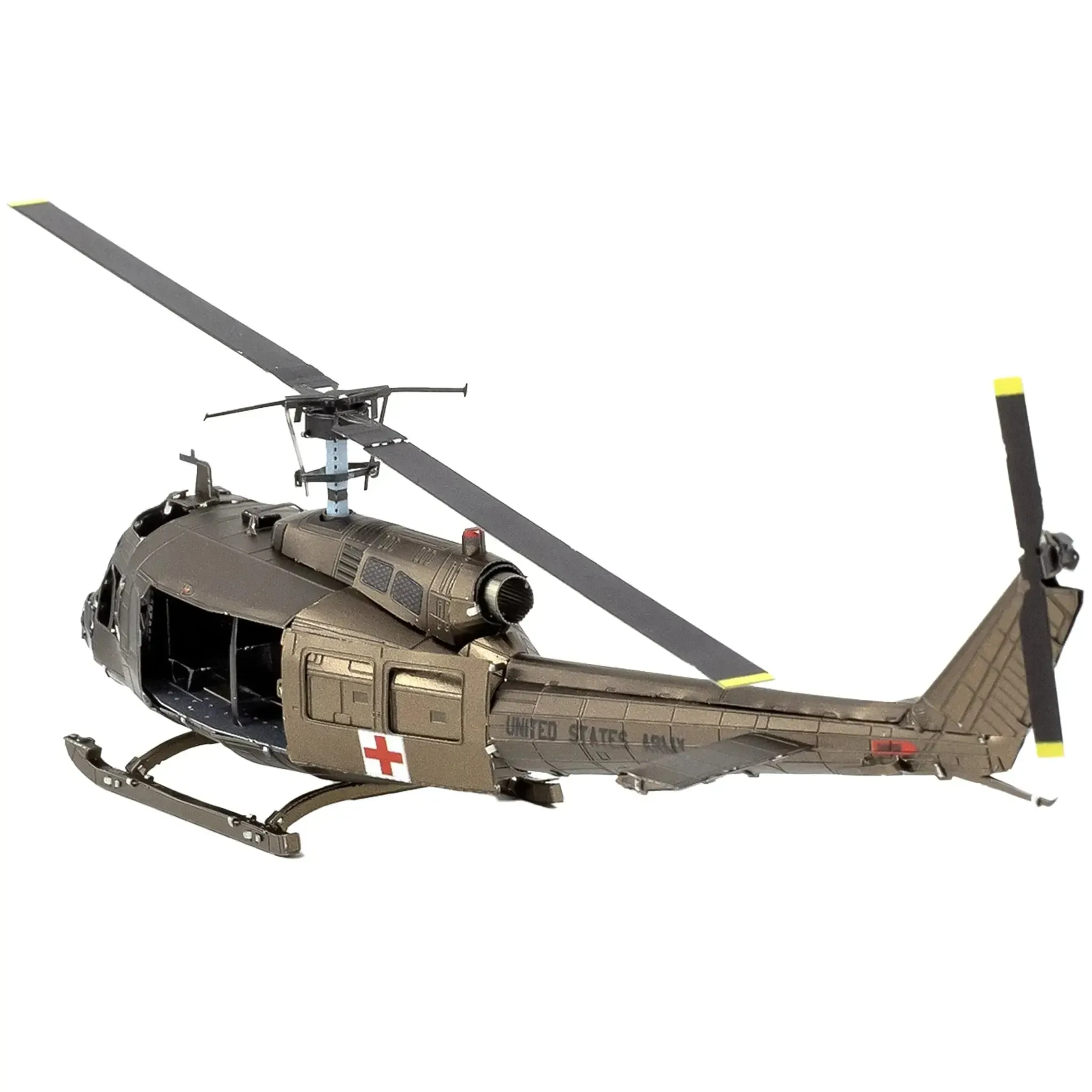 Vietnam War [United States Army] - Bell UH-1 Huey Helicopter 3D Figure Model Kit (1:80 Scale, Steel, Moderate Difficulty) - Fascinations - Metal Earth Series - (2023) - Image 5
