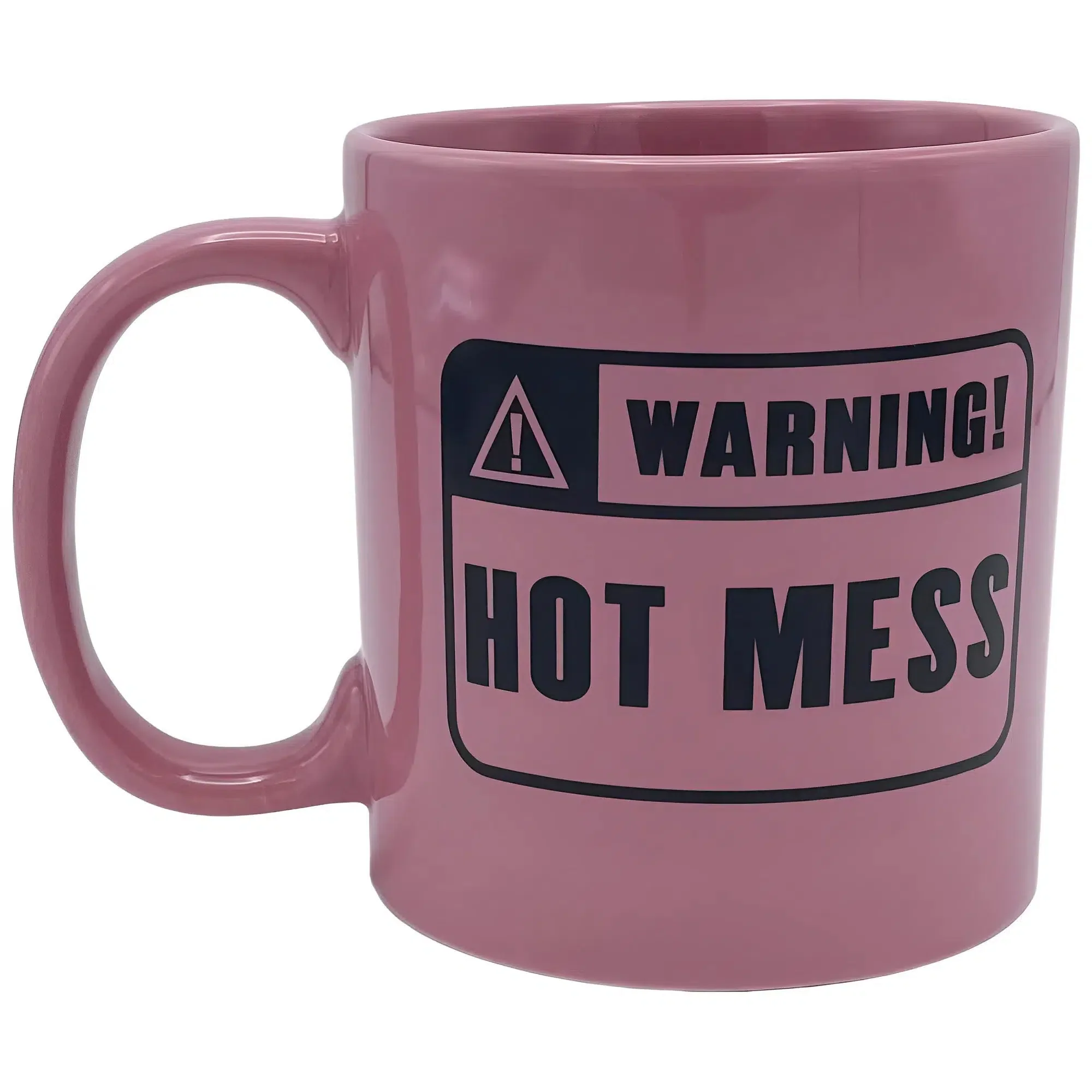 "Warning! Hot Mess" Giant Gag Gift Mug (Ceramic, 22 oz.) - Island Dogs - Image 2