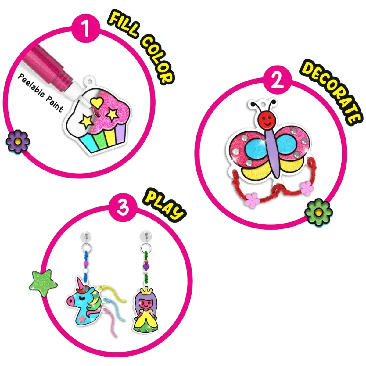 Window Art Keycharms - DIY Activity Craft Kit - Smartivity - Image 3