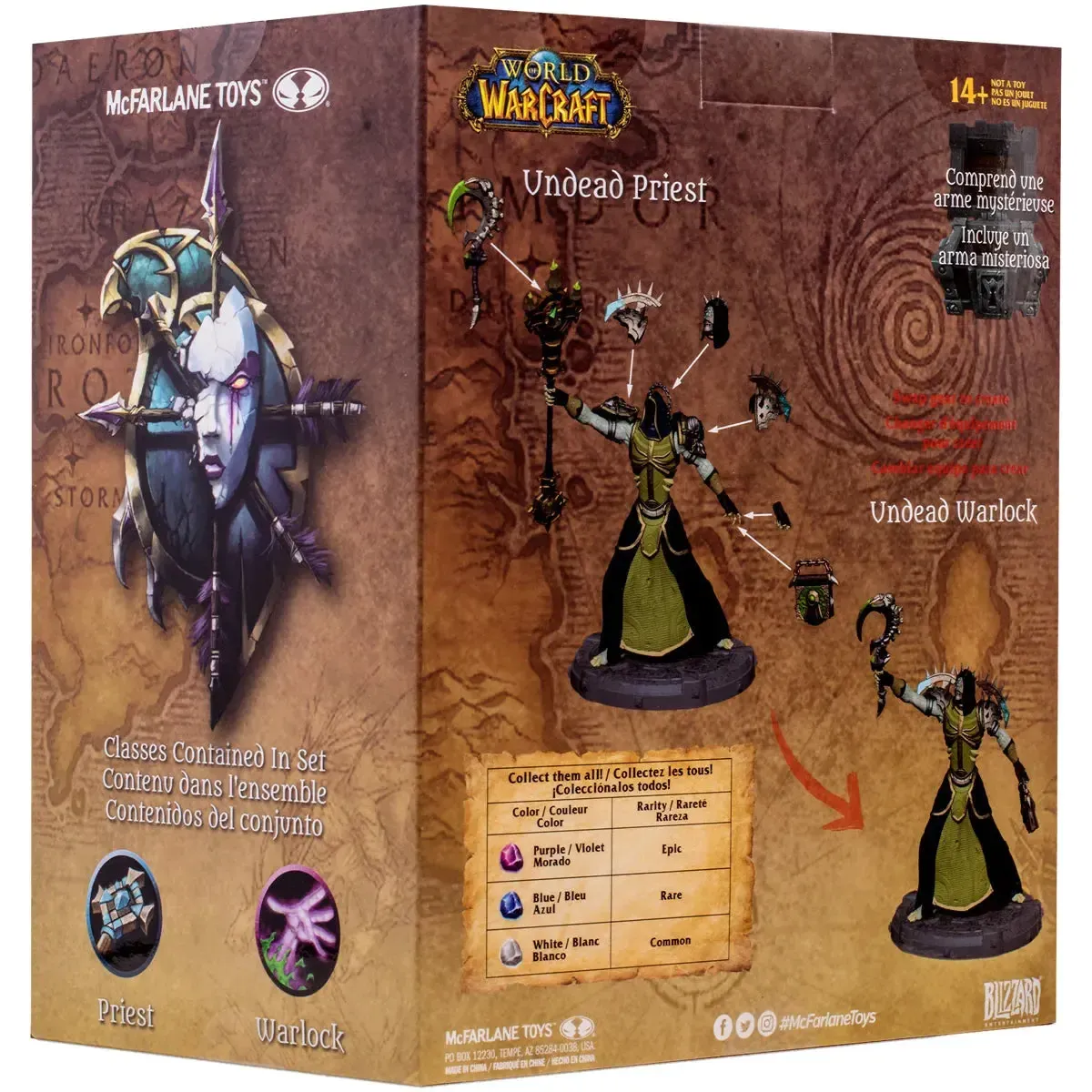 World of Warcraft - Undead Priest & Undead Warlock with Mystery Weapon Action Figure (1:12 Scale) - McFarlane Toys - Image 3