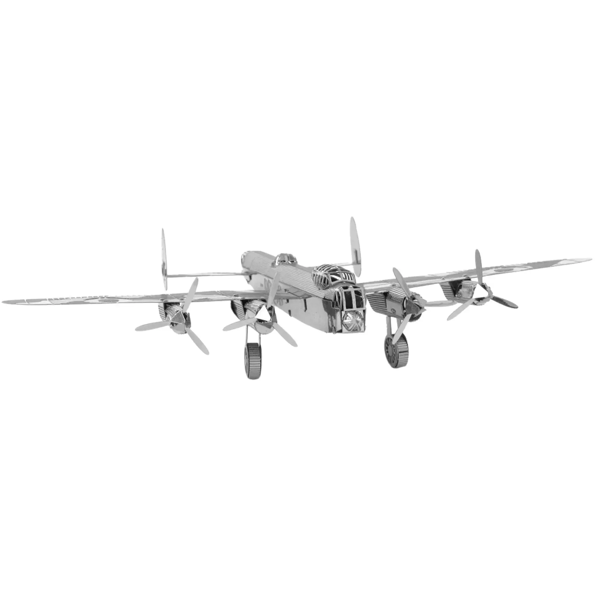World War II [British Royal Air Force] - Avro Lancaster Bomber Plane Figure Model Kit (Steel, Easy Difficulty) - Fascinations - Metal Earth Series - (2023) - Image 2