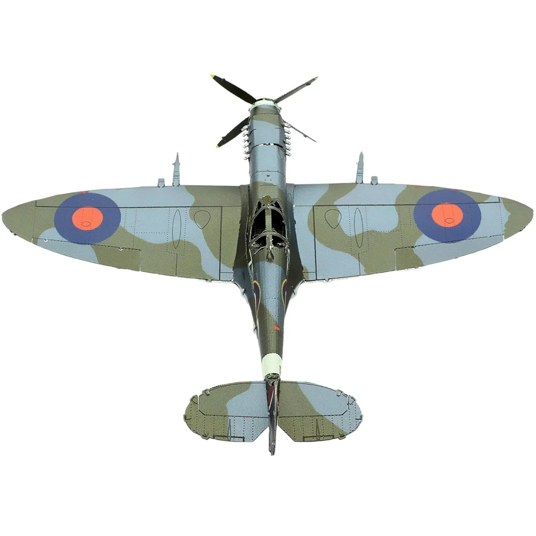World War II [British Royal Air Force] - Supermarine Spitfire Plane Figure Model Kit (1:65 Scale, Steel, Moderate Difficulty) - Fascinations - Metal Earth Series - (2023) - Image 5