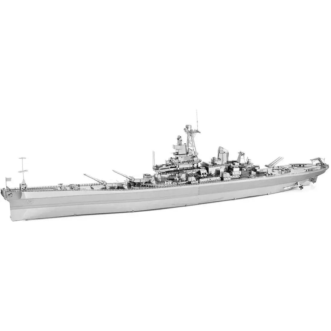 World War II [The United States Navy] - Unpainted USS Missouri BB-63 Battleship Figure Model Kit (Steel, Expert Difficulty) - Fascinations - Metal Earth Premium Series - Image 2