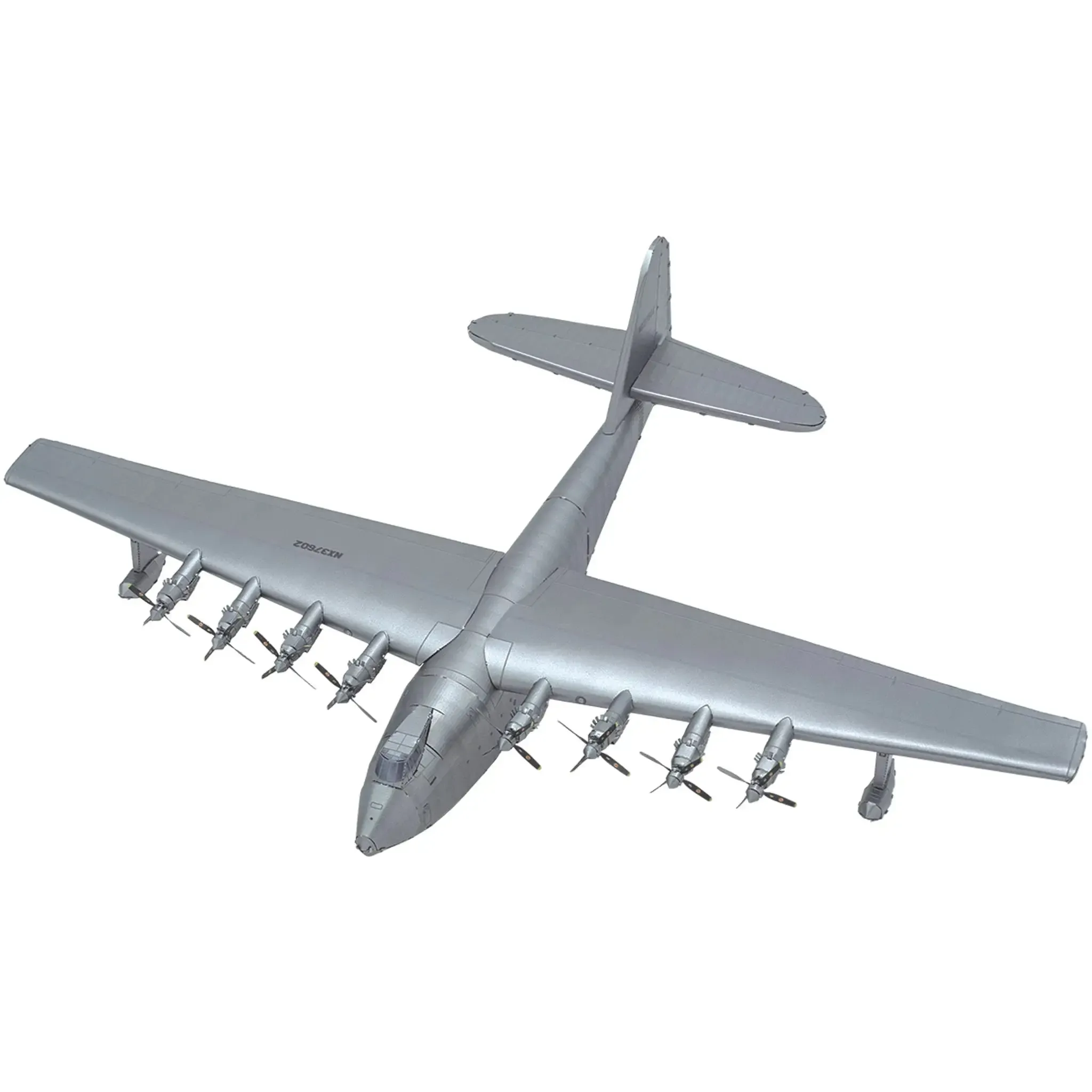 World War II [United States Army Air Forces] - Hughes H-4 Hercules "The Spruce Goose" Aircraft Figure Model Kit (1:210 Scale, Steel, Hard Difficulty) - Fascinations - Metal Earth Premium Series - (2023) - Image 2