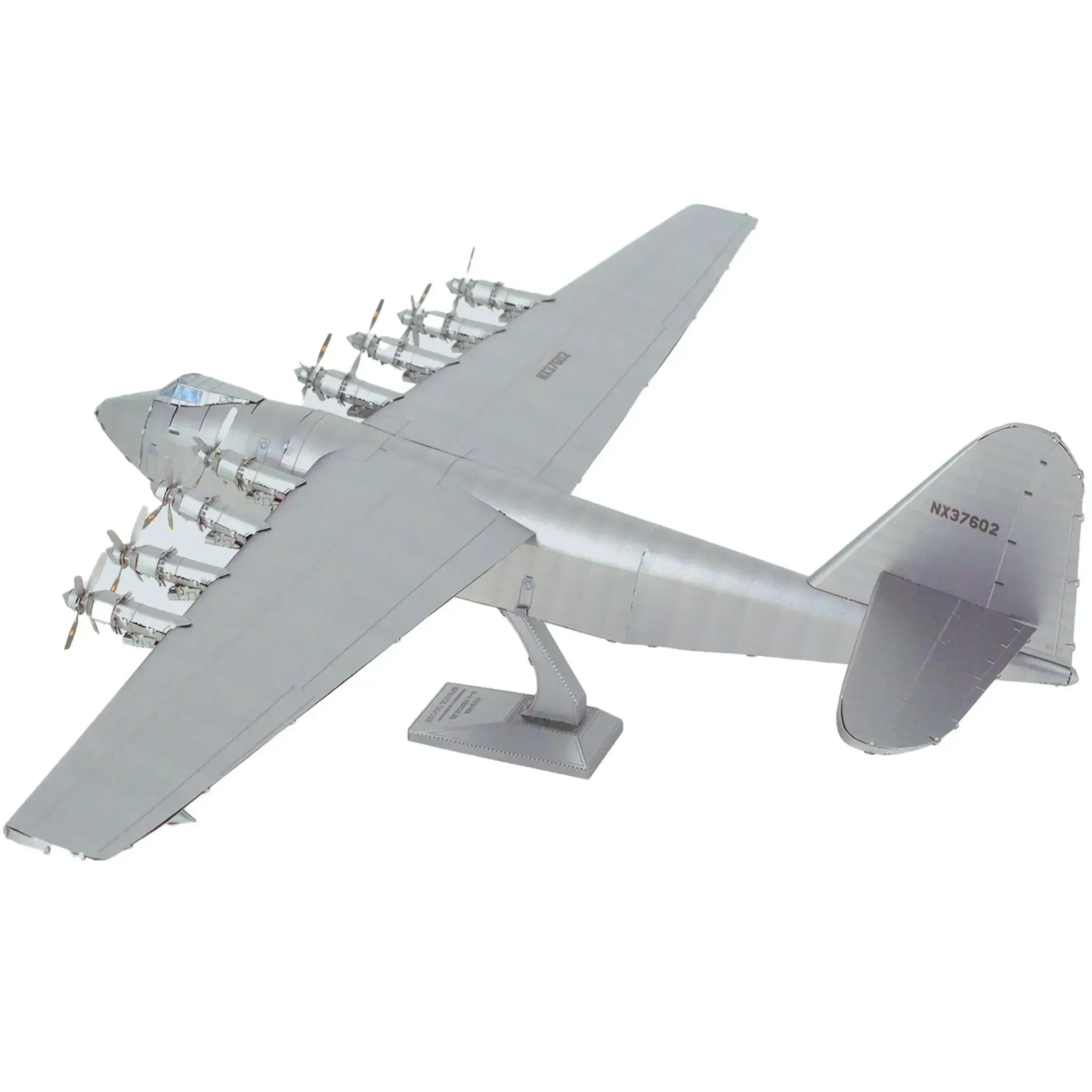 World War II [United States Army Air Forces] - Hughes H-4 Hercules "The Spruce Goose" Aircraft Figure Model Kit (1:210 Scale, Steel, Hard Difficulty) - Fascinations - Metal Earth Premium Series - (2023) - Image 5