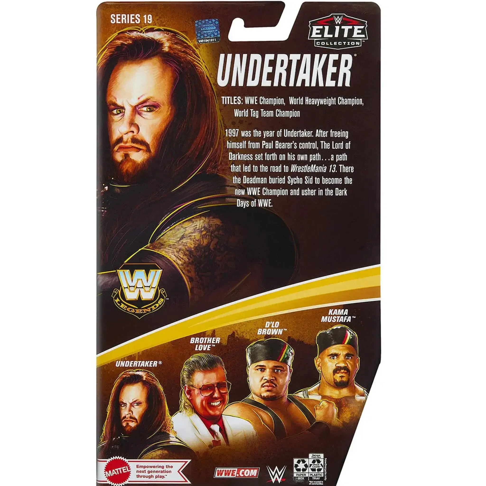 WWE [Legends] - Undertaker Action Figure (7") - Mattel - Elite Collection Series 19 - (2023) - Image 2