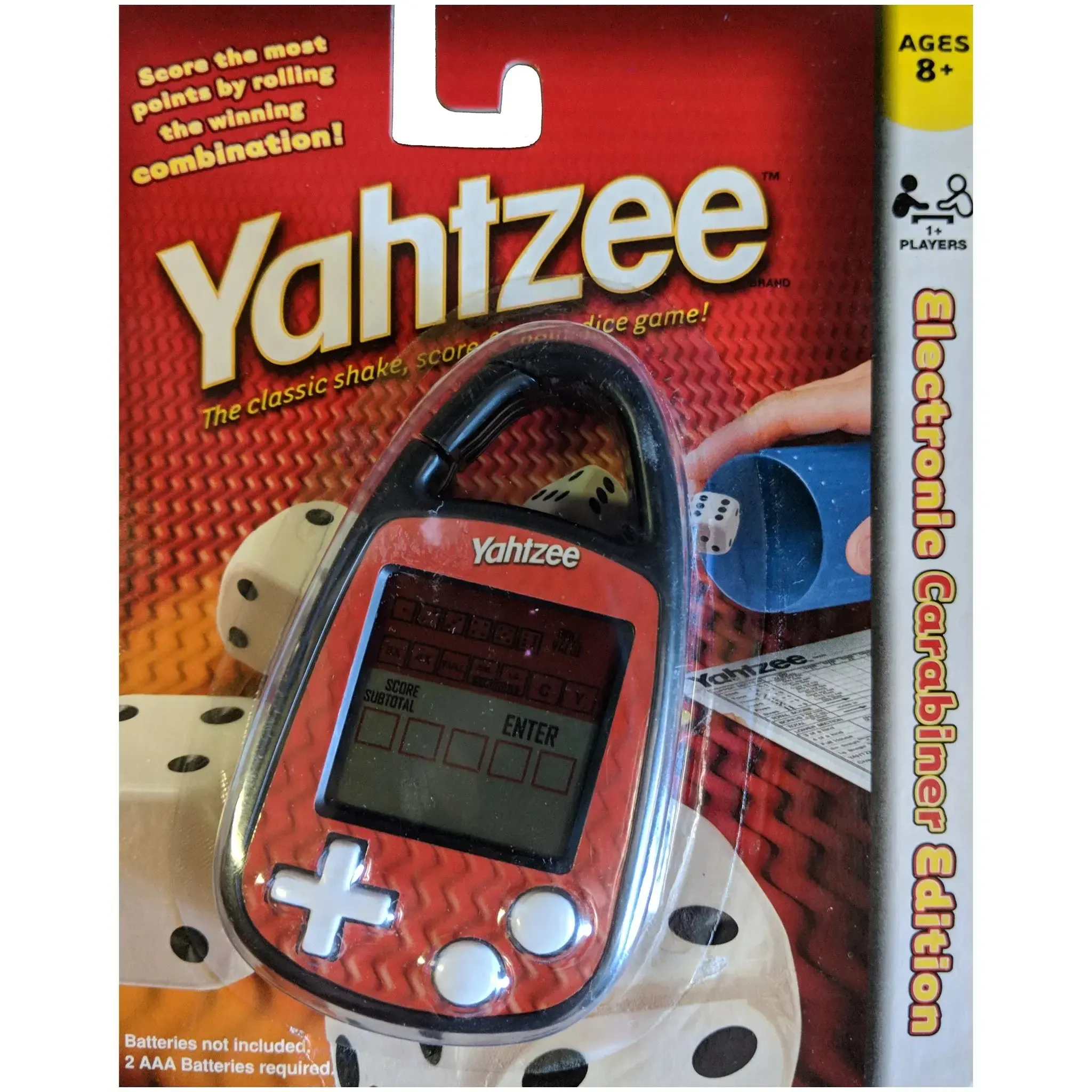 Yahtzee - Electronic Carabiner Edition Handheld Electronic Dice Game (1+ Players, Ages 8+) - Basic Fun [Hasbro] - (2011)