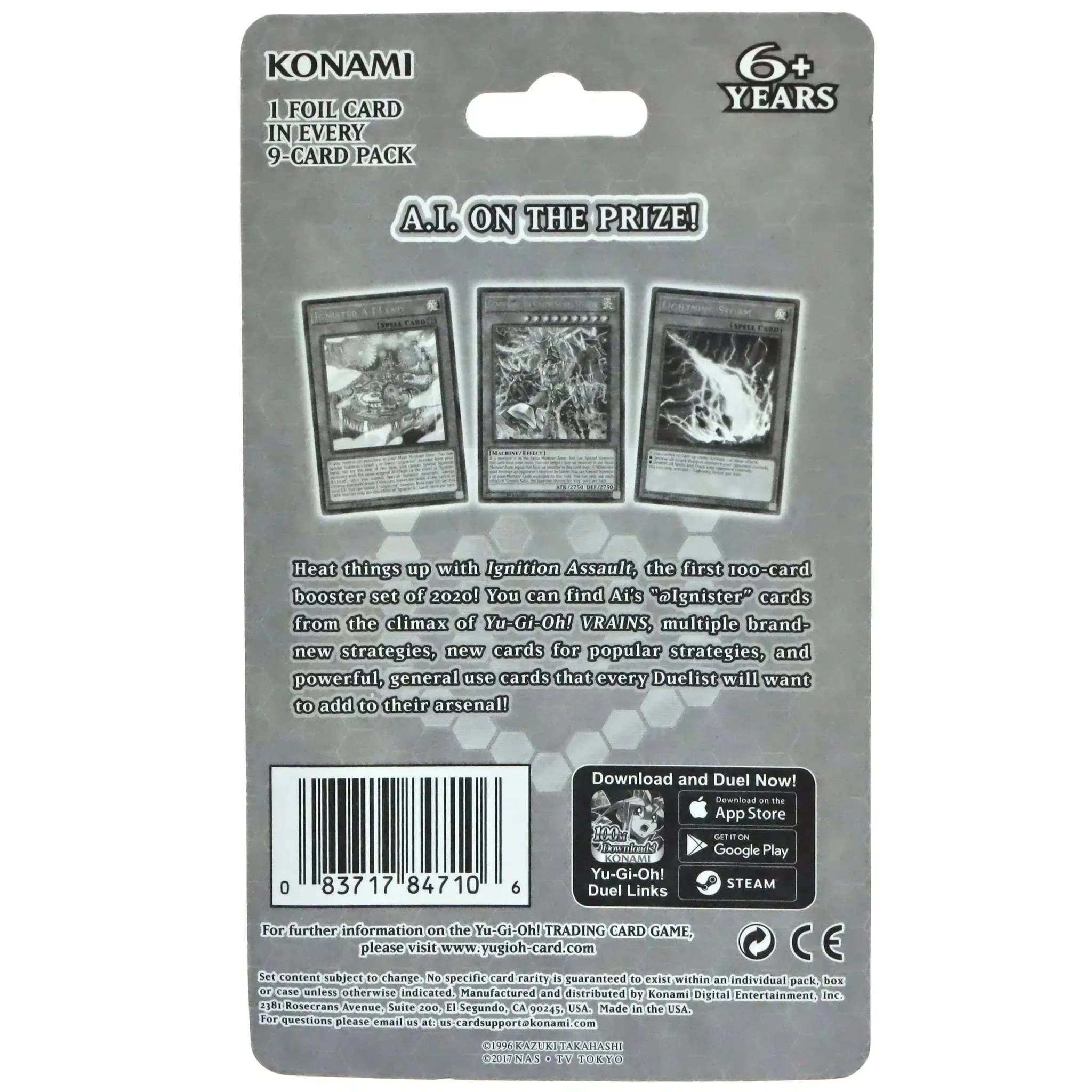 Yu-Gi-Oh! [Ignition Assault] - Booster Blister Pack (1st Edition) - Image 2