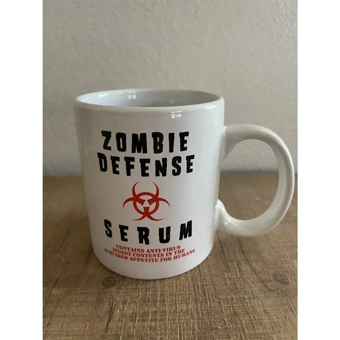 "Zombie Defence Serum" Giant Mug Gag Gift (Ceramic, 22 oz.) - Island Dogs - Image 2